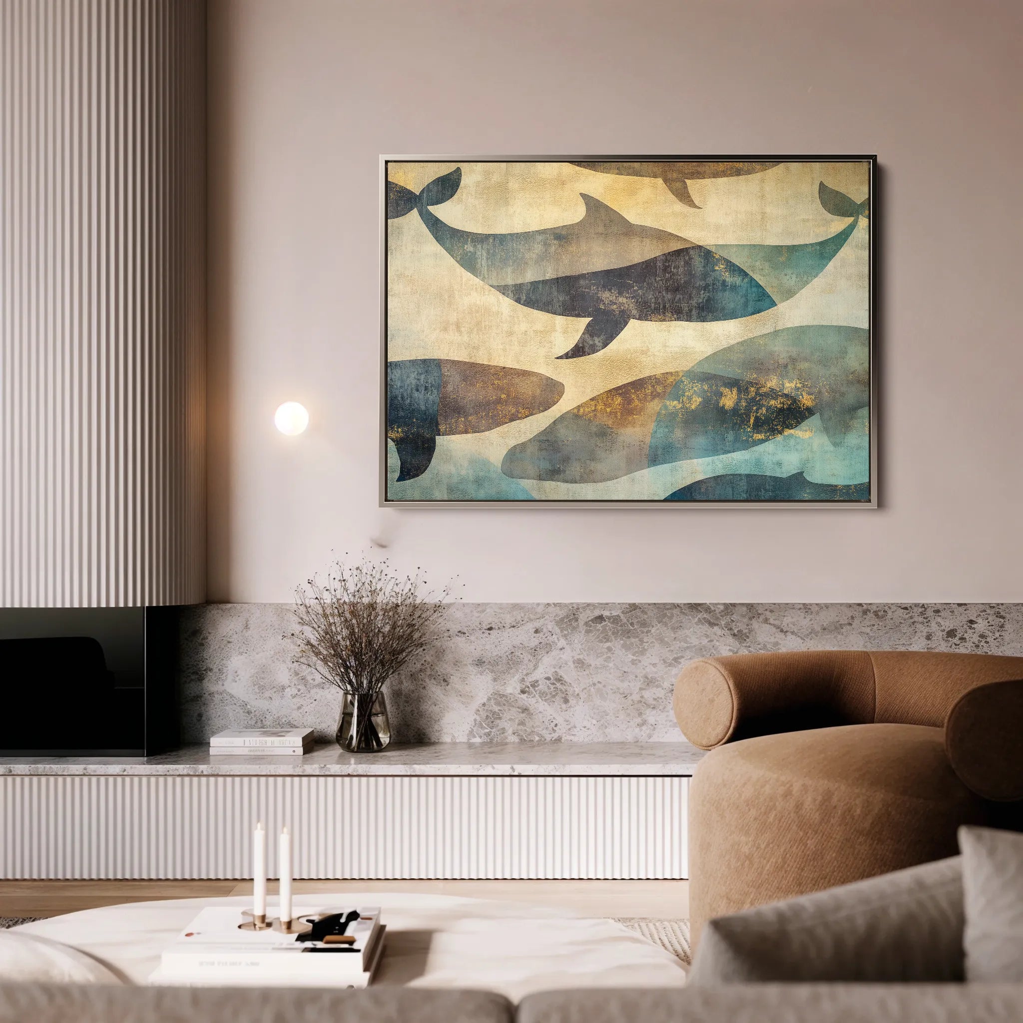 Animals 001 Canvas Art 60 x 40 cm / Black