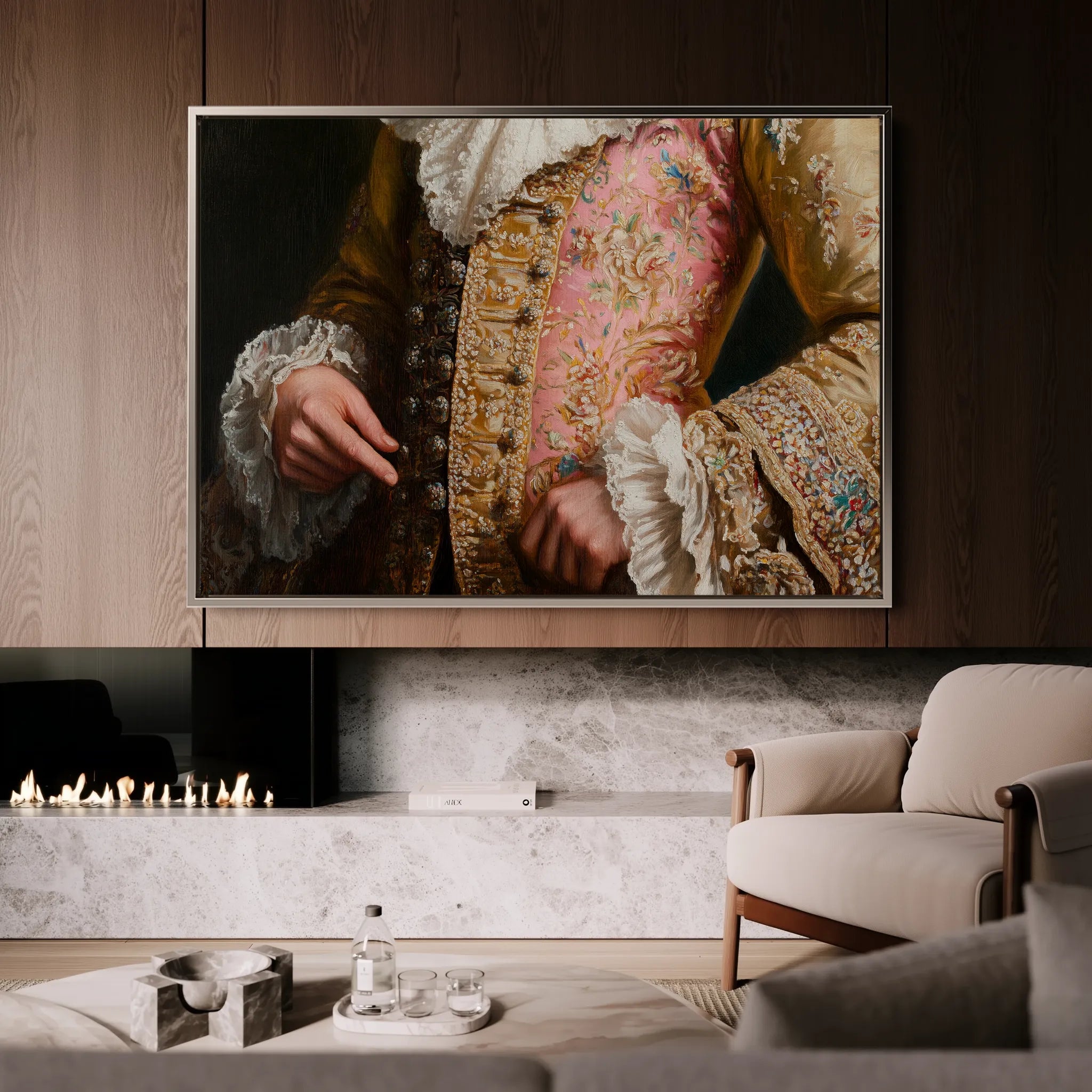 Classic 001 Canvas Art 60 x 40 cm / Black