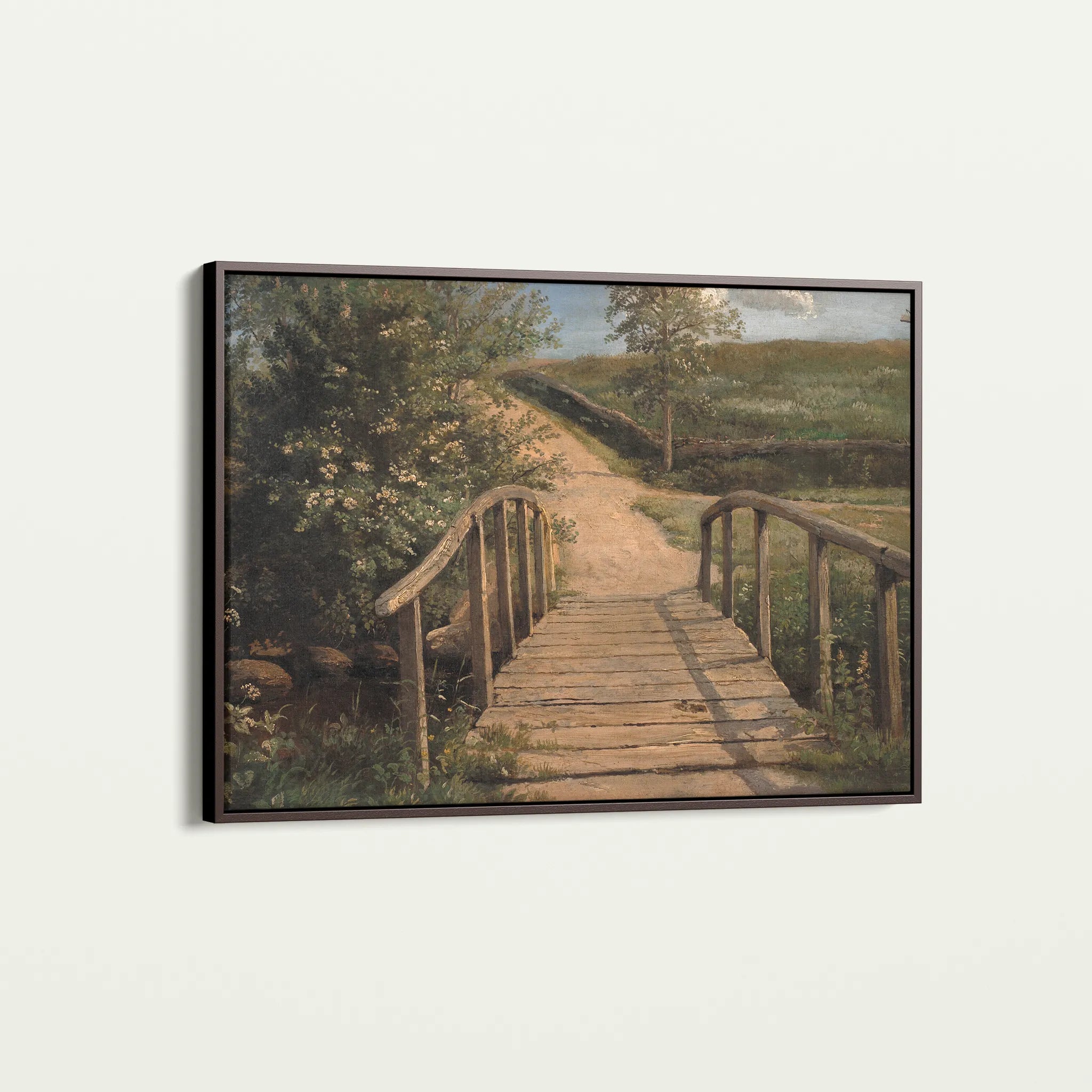 Landscape 001 Canvas Art 60 x 40 cm / Black