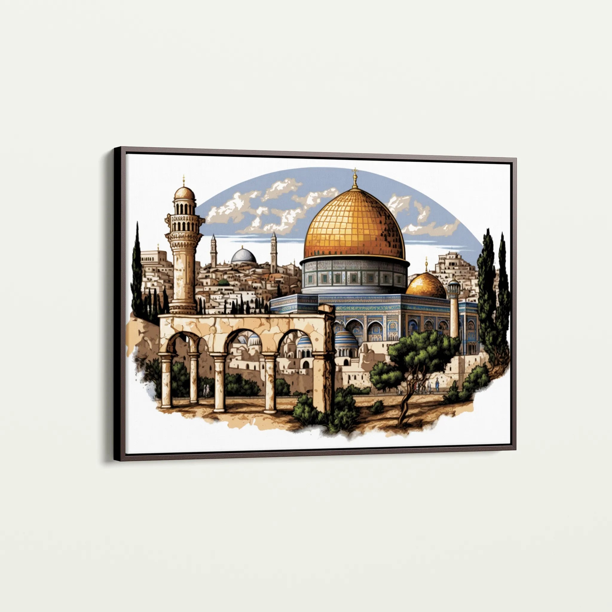 Palestine 001 Canvas Art 60 x 40 cm / Black