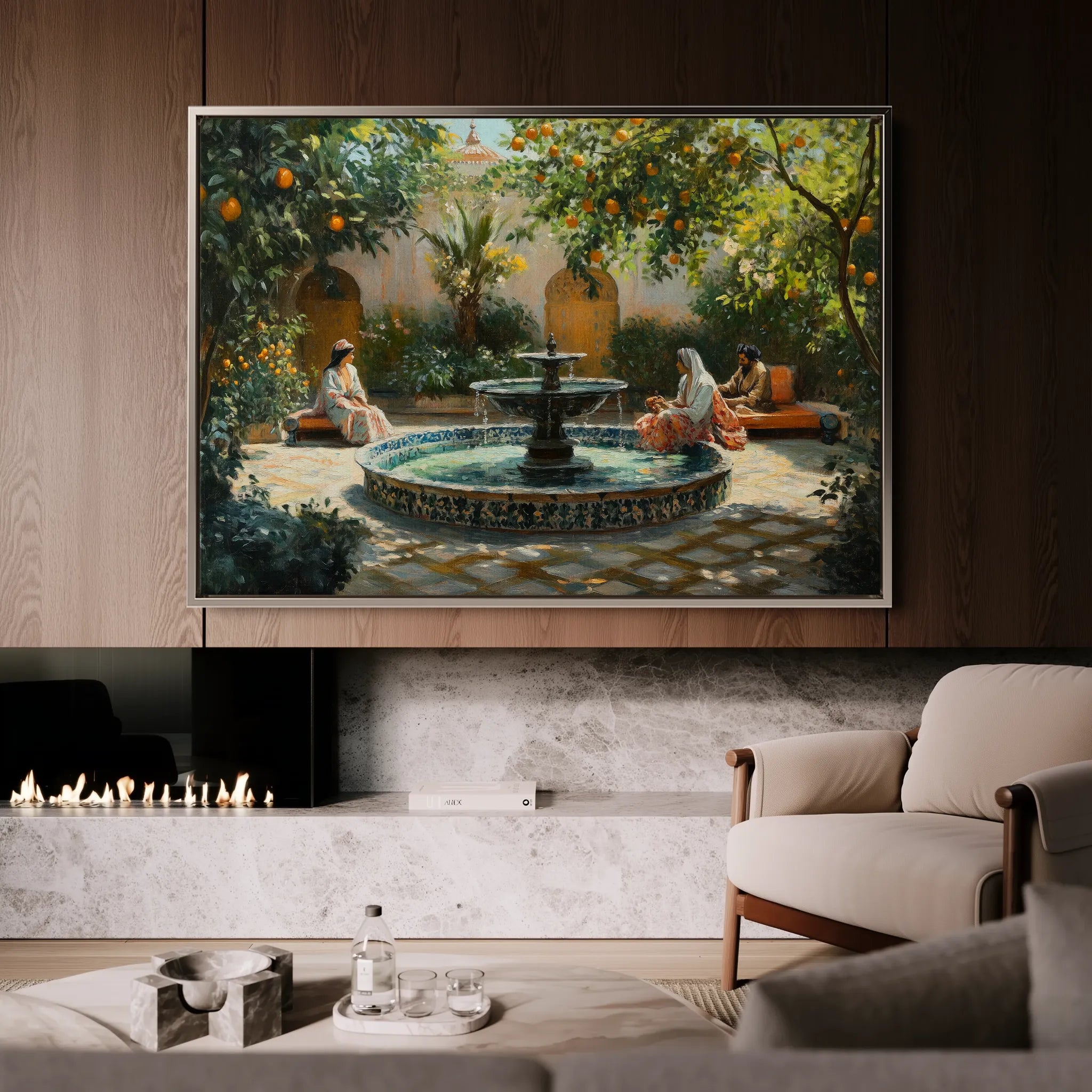 Orientalist 003 Canvas Art 60 x 40 cm / Black