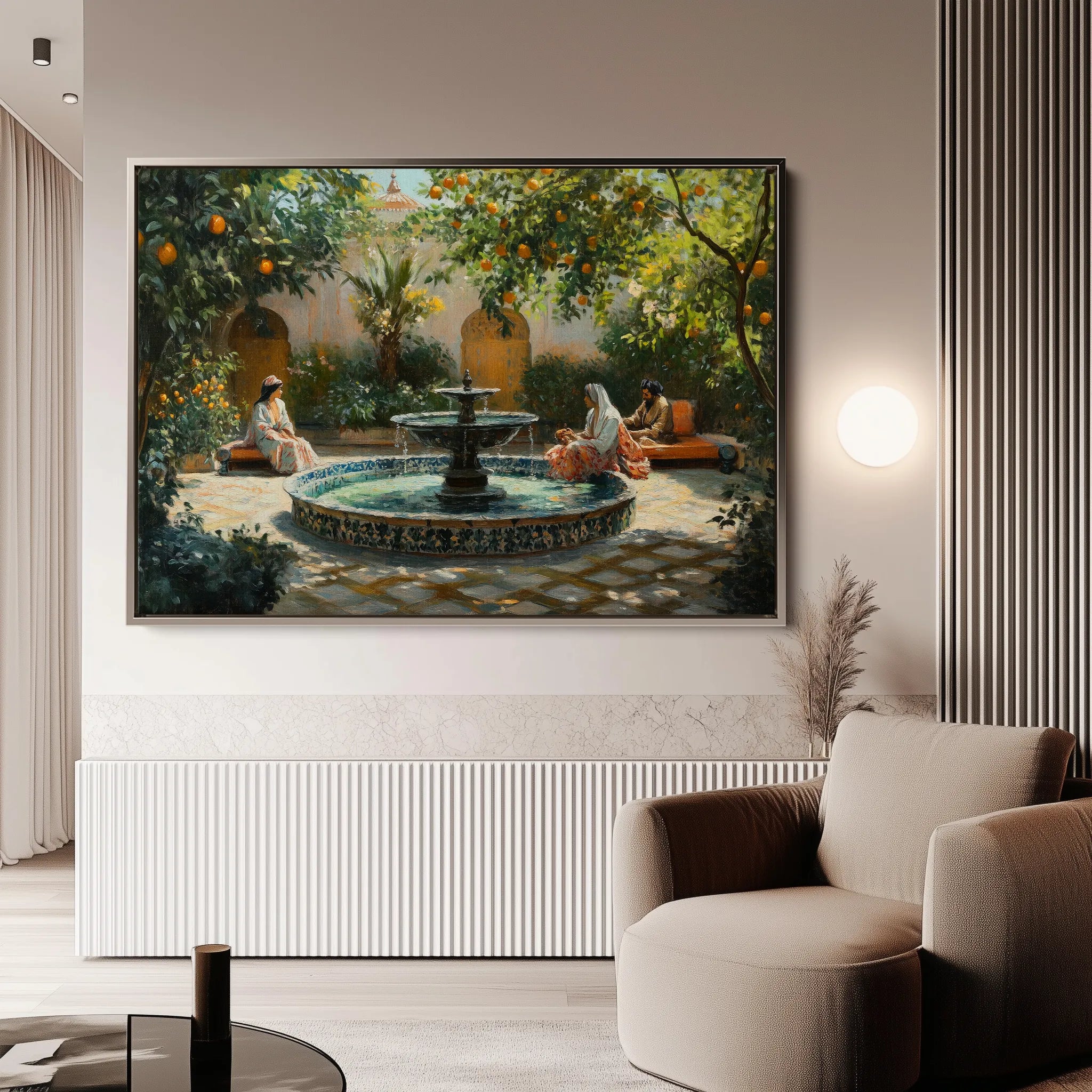 Orientalist 003 Canvas Art 60 x 40 cm / Black
