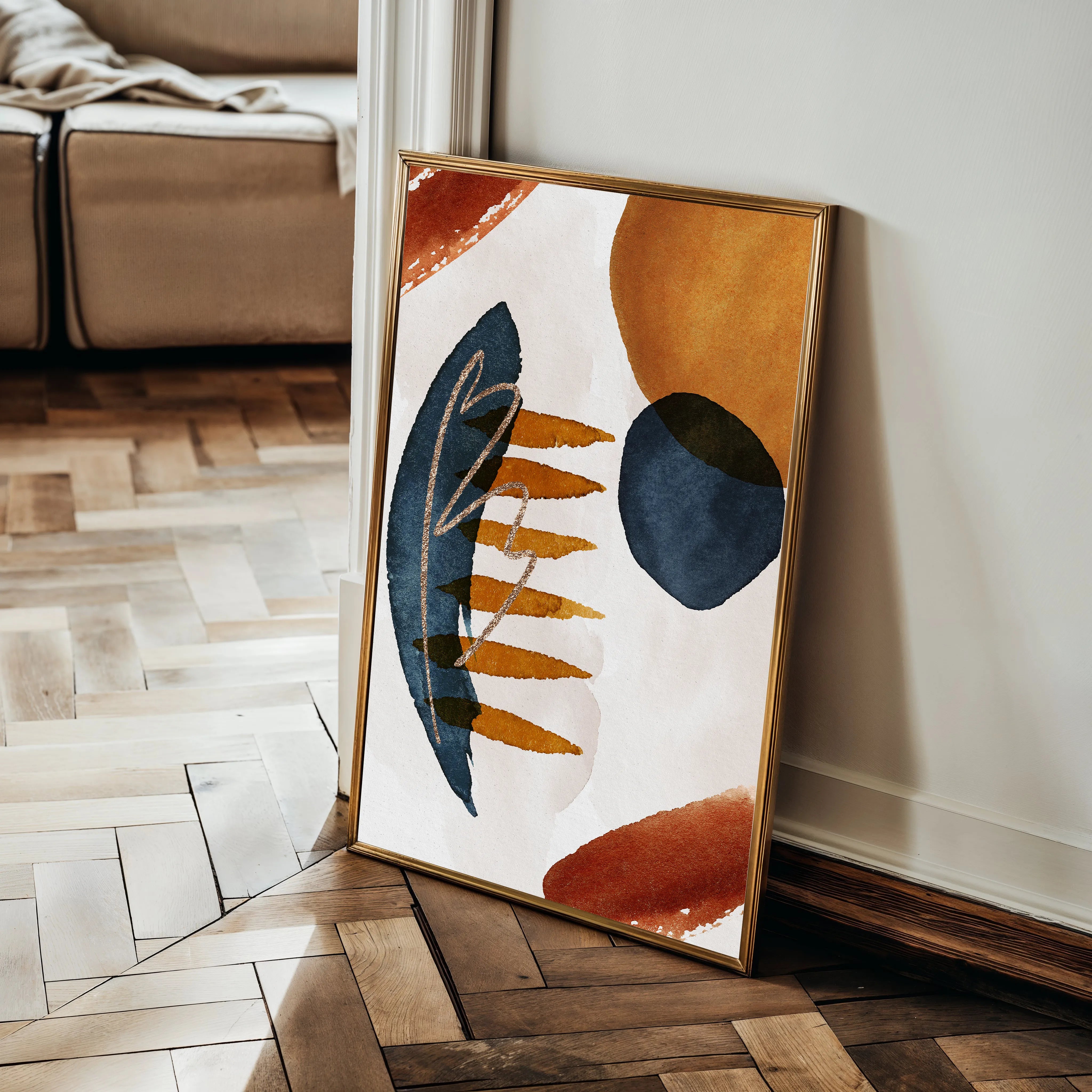 Boho 005 Canvas Art 60 x 40 cm / Black
