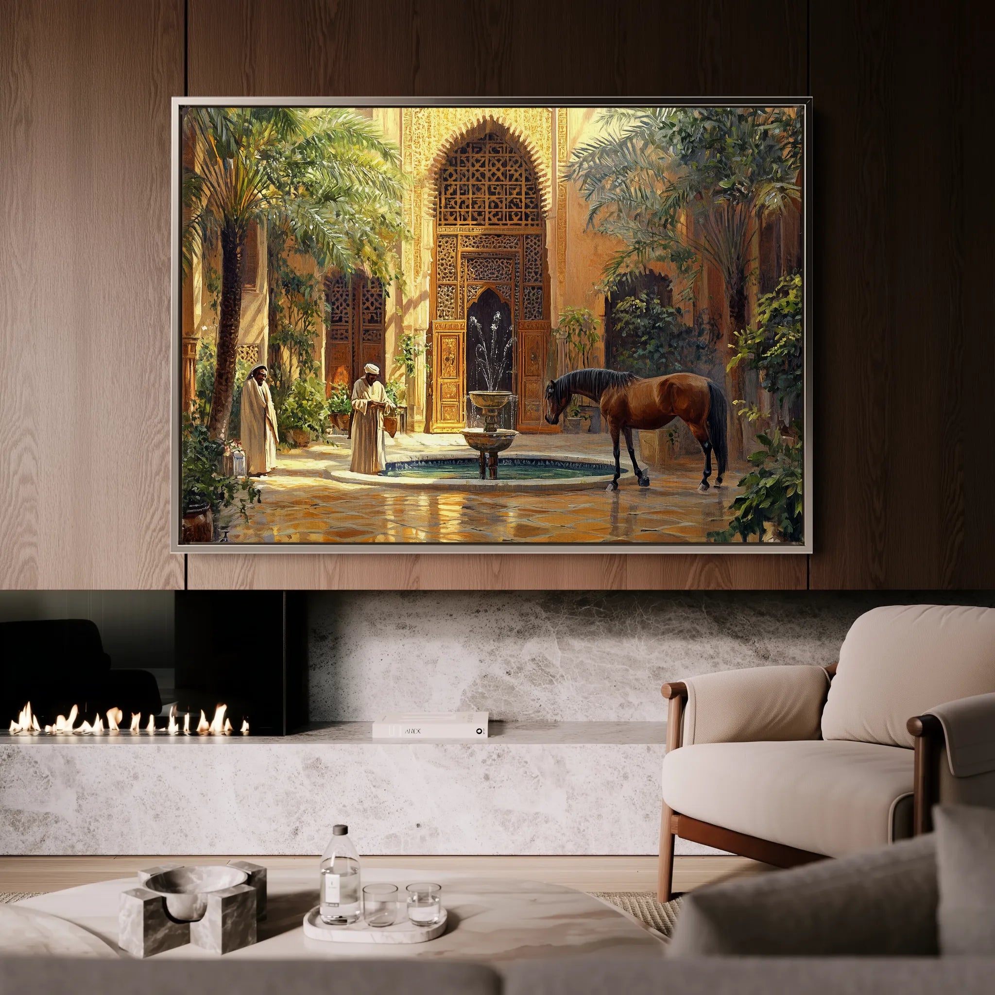 Orientalist 005 Canvas Art 60 x 40 cm / Black
