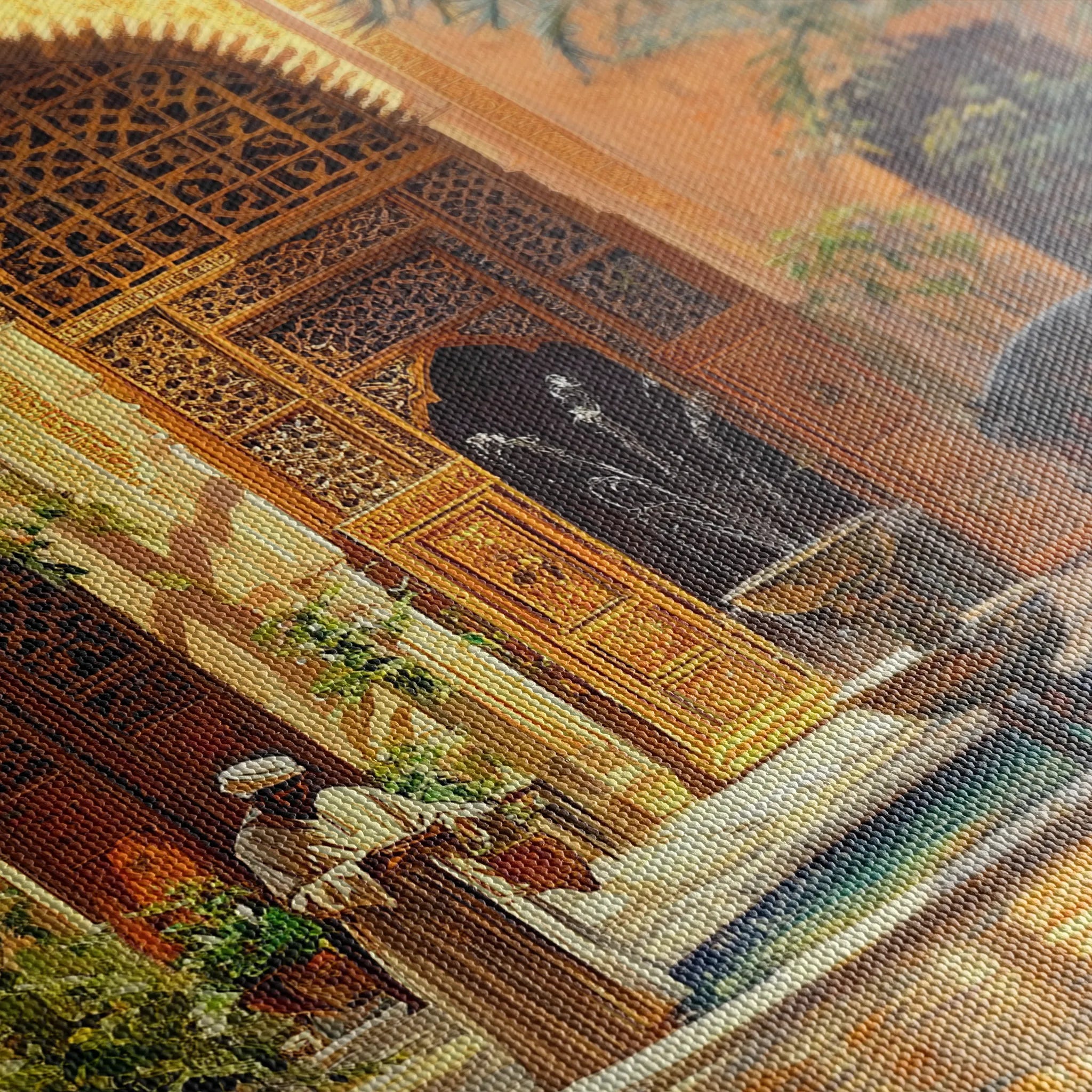Orientalist 005 Canvas Art 60 x 40 cm / Black