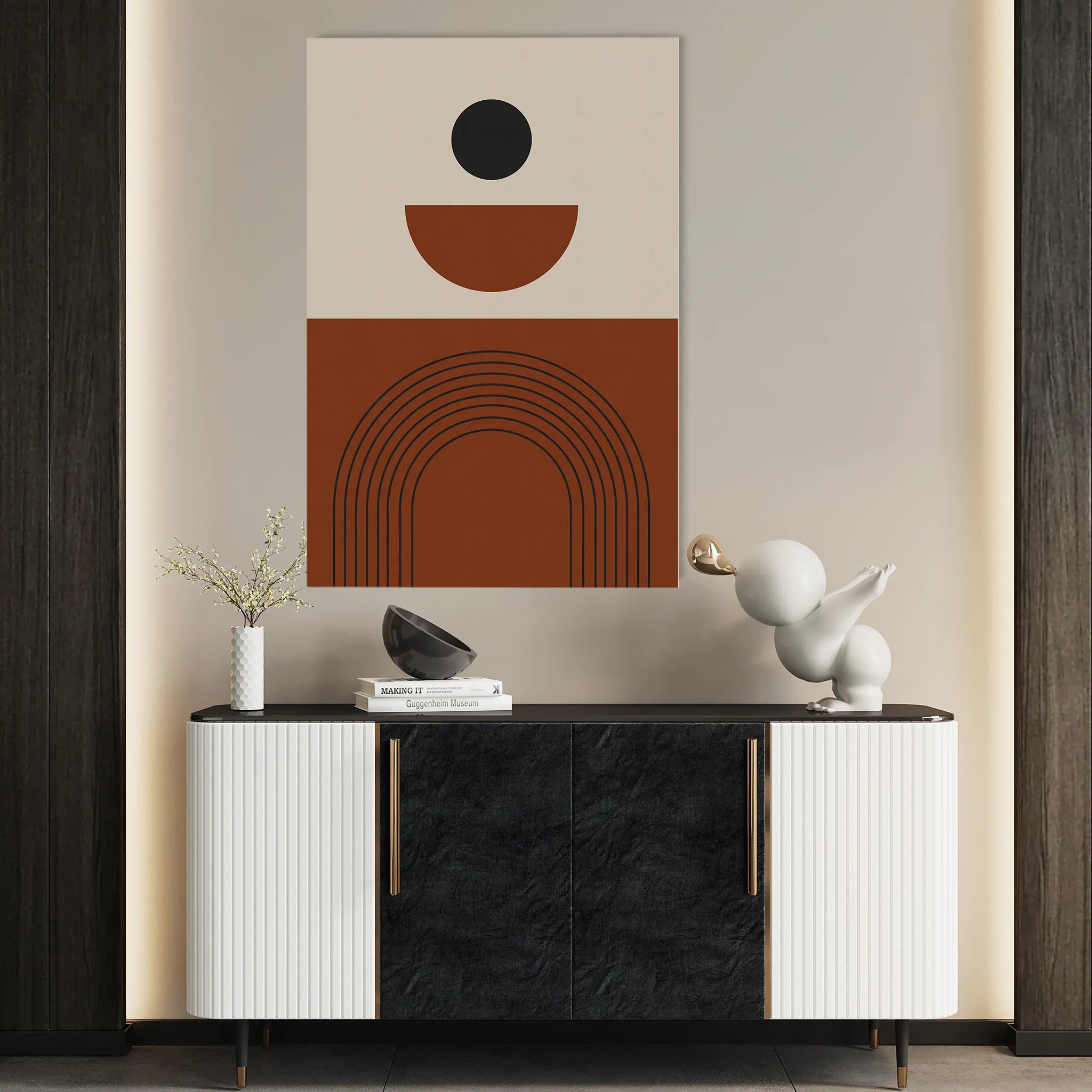 Boho 006 Canvas Art 60 x 40 cm / Black