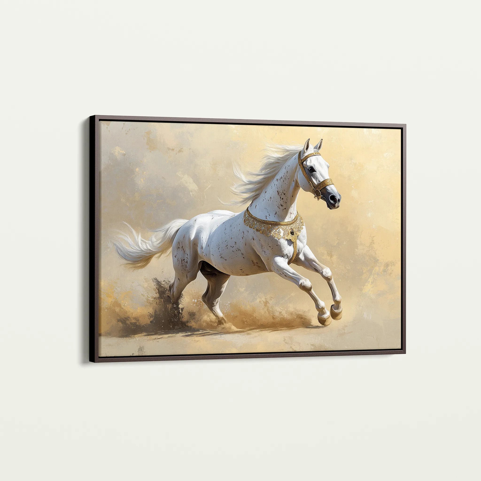 Horses 006 Canvas Art 60 x 40 cm / Black