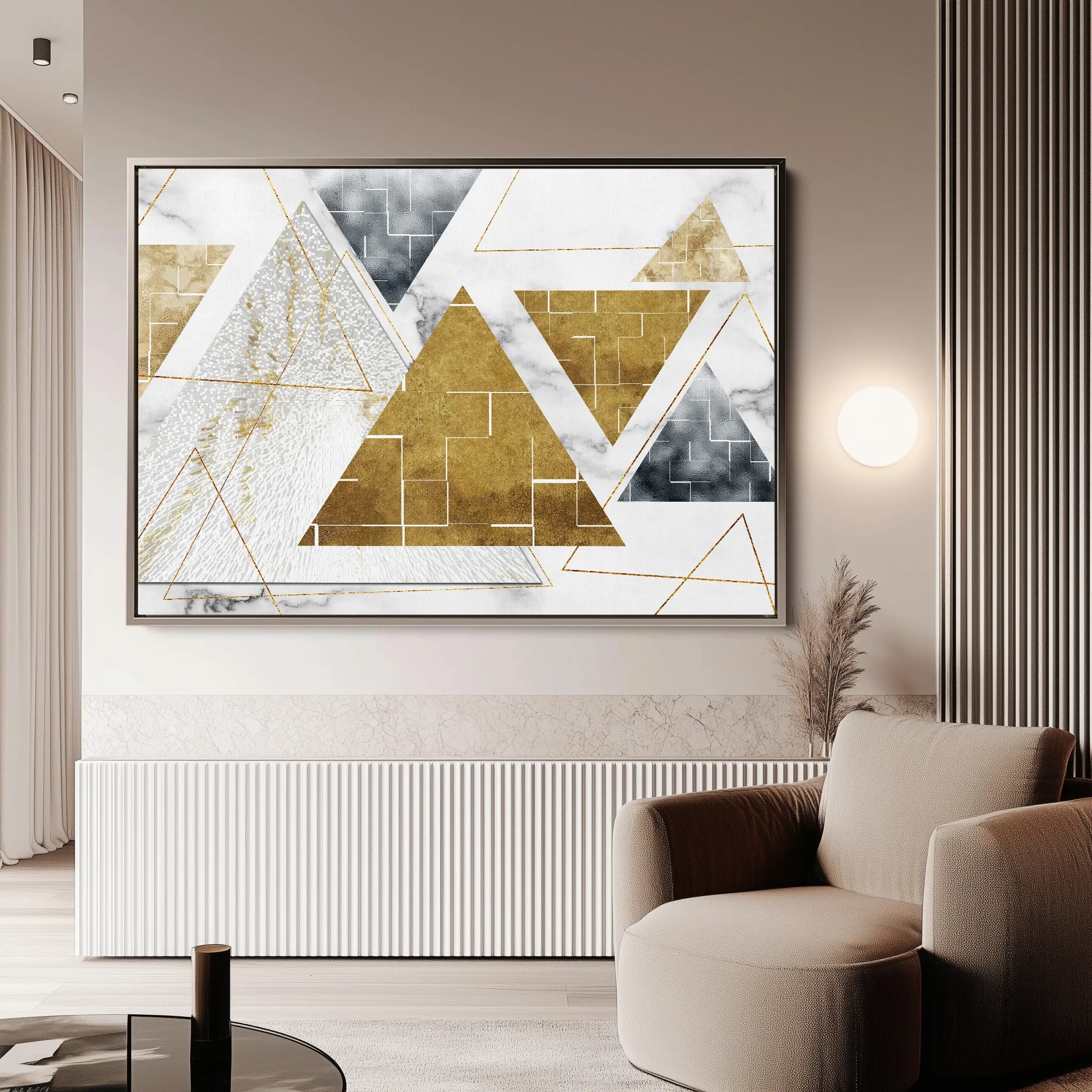 Abstract 007 Canvas Art 60 x 40 cm / Black