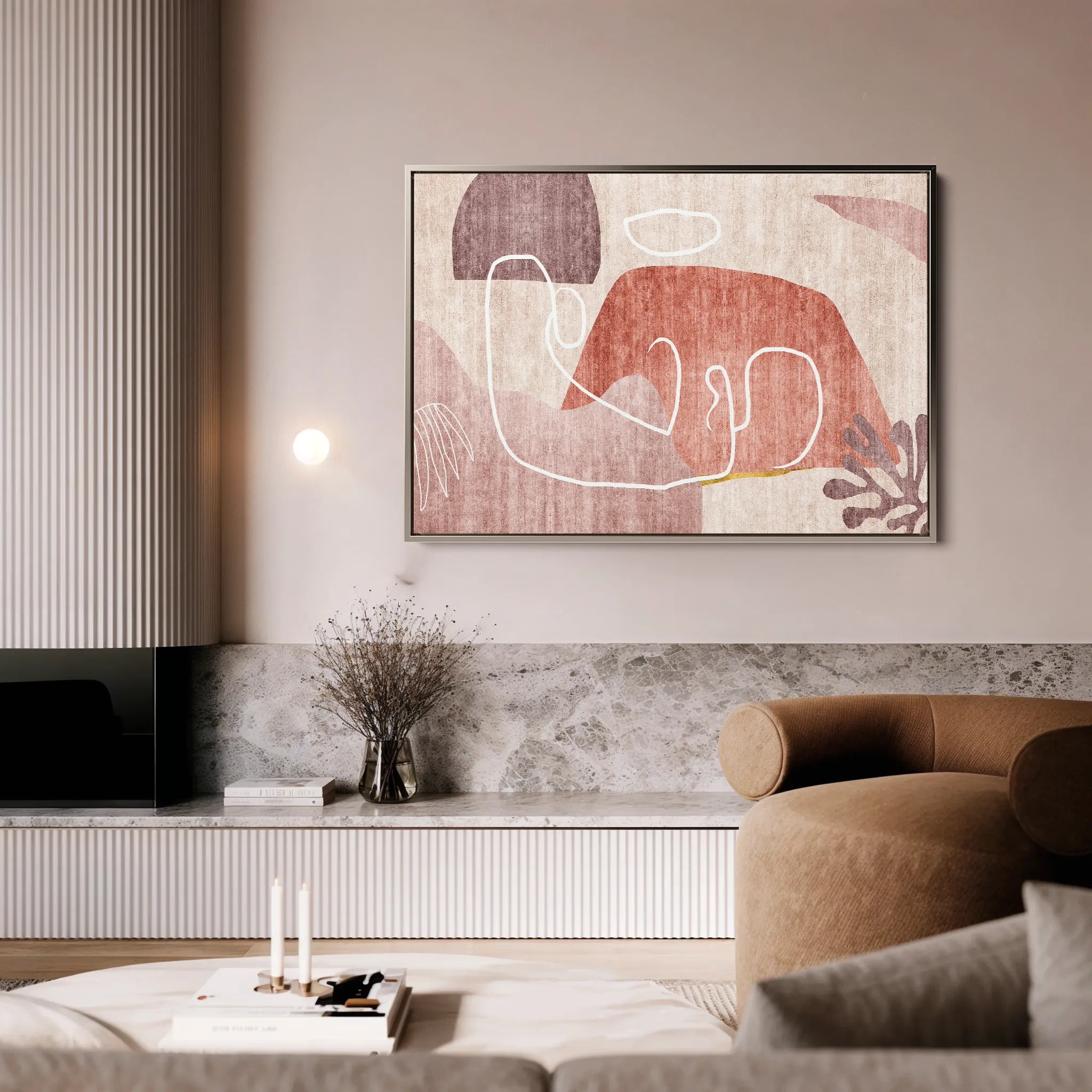 Boho 007 Canvas Art 60 x 40 cm / Black