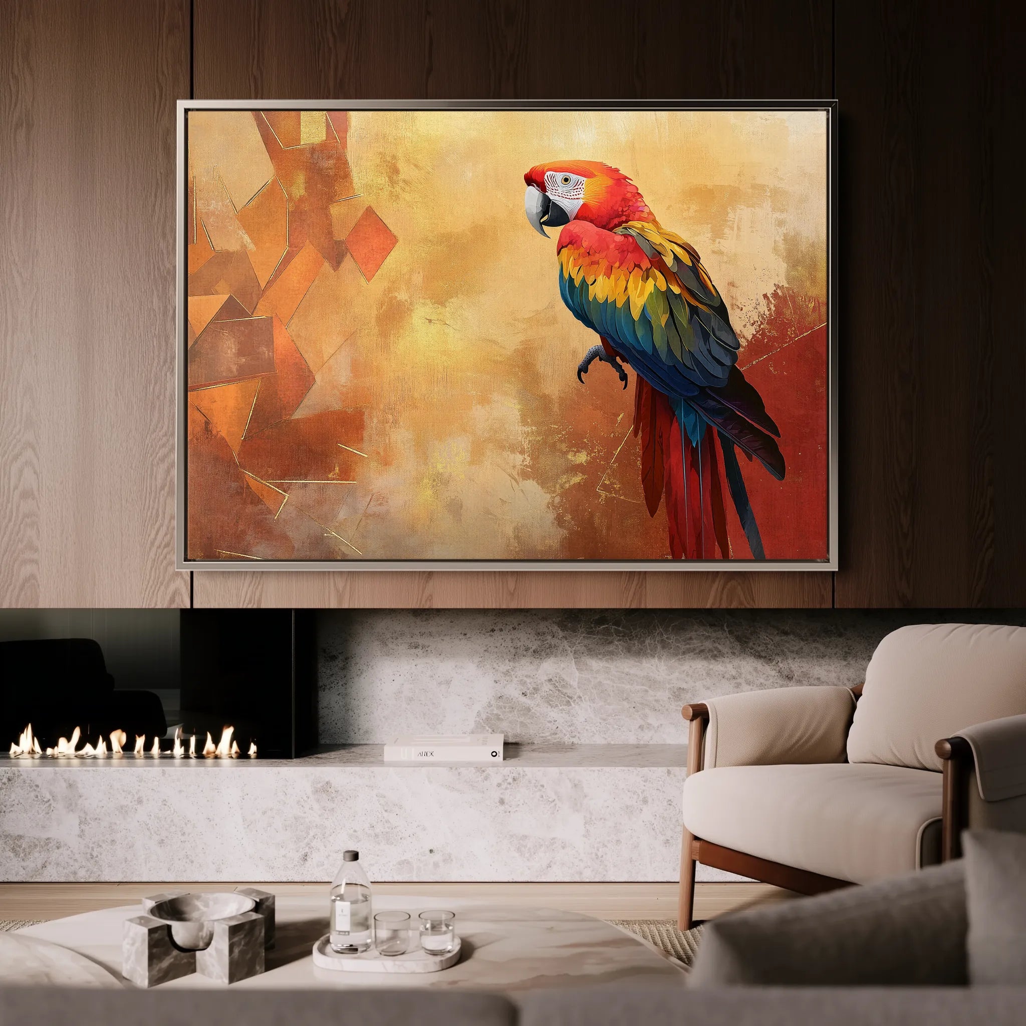 Animals 008 Canvas Art 60 x 40 cm / Black