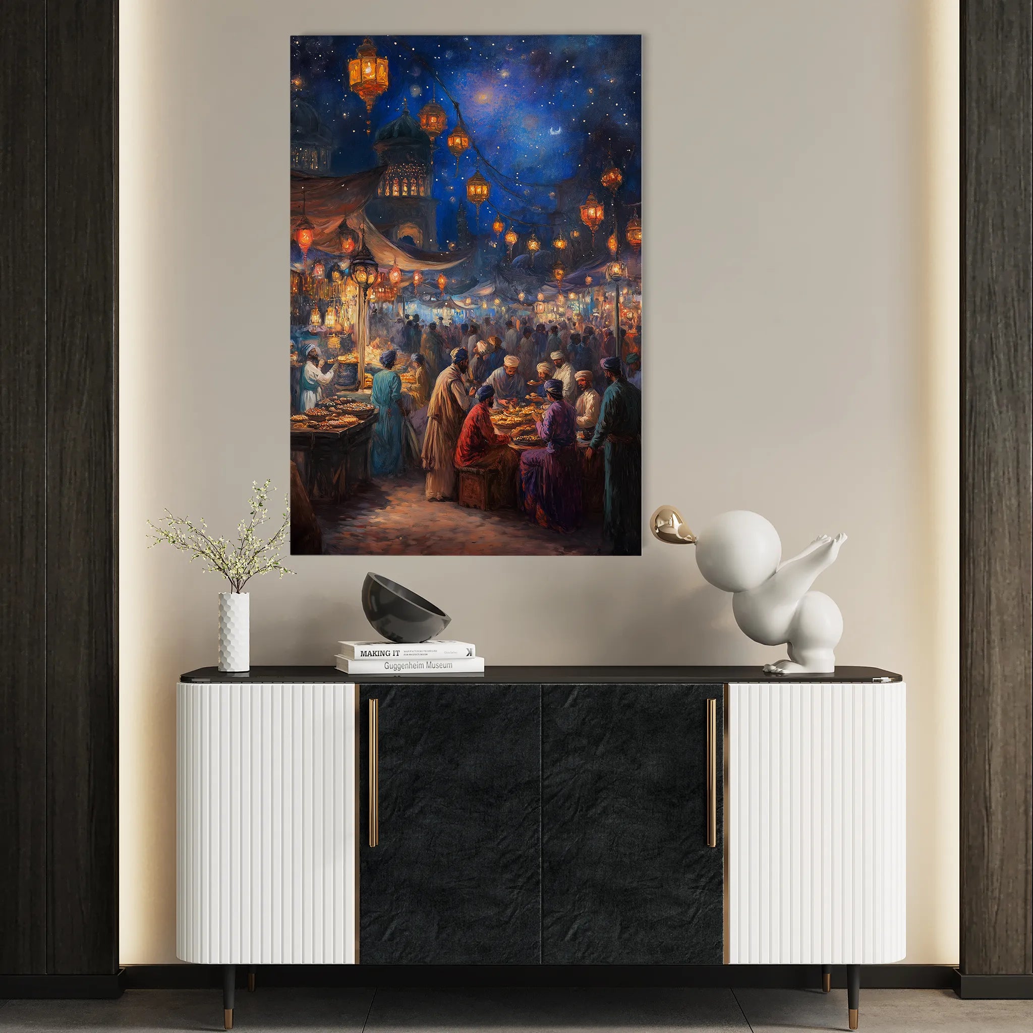 Orientalist 008 Canvas Art 60 x 40 cm / Black