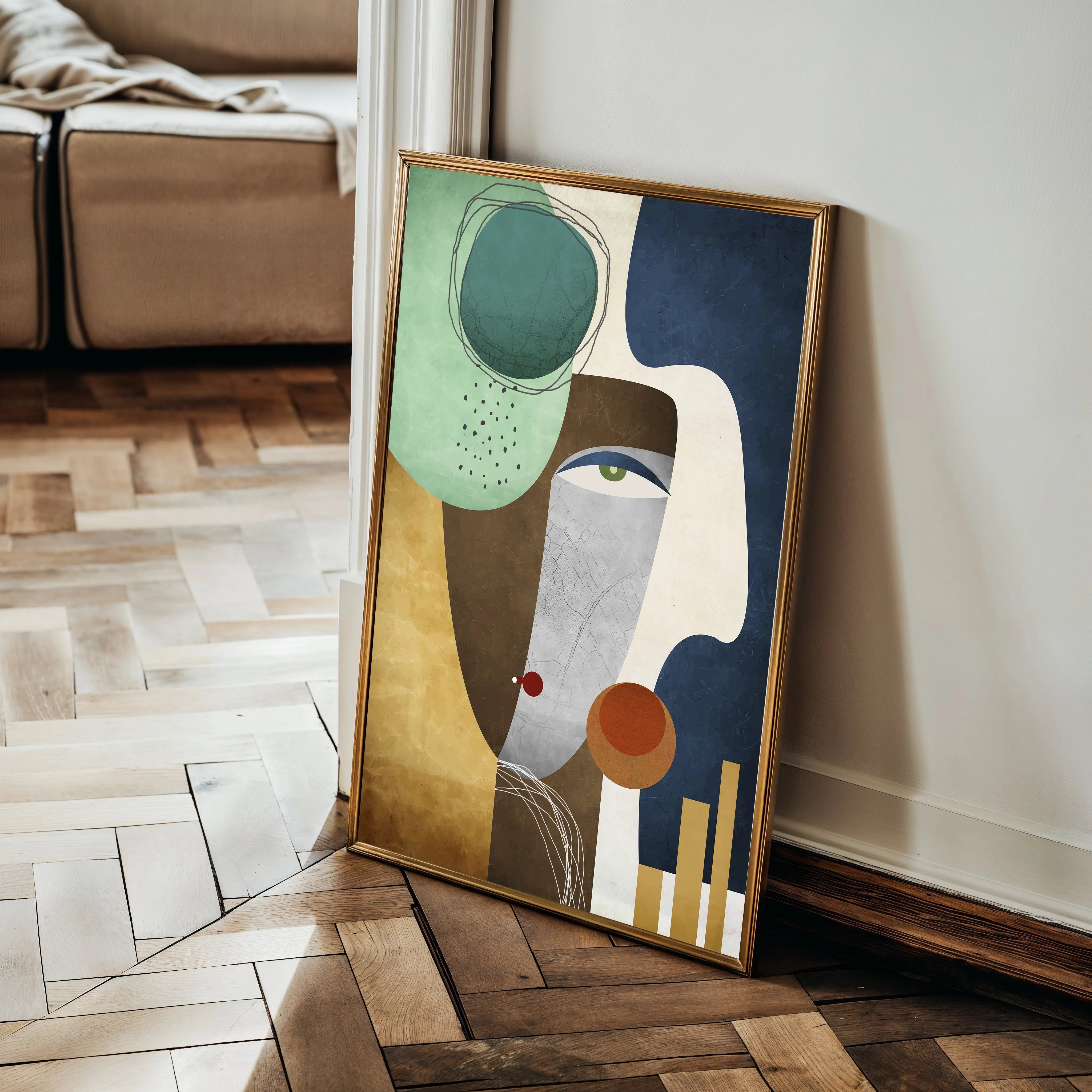 Portrait 008 Canvas Art 60 x 40 cm / Black