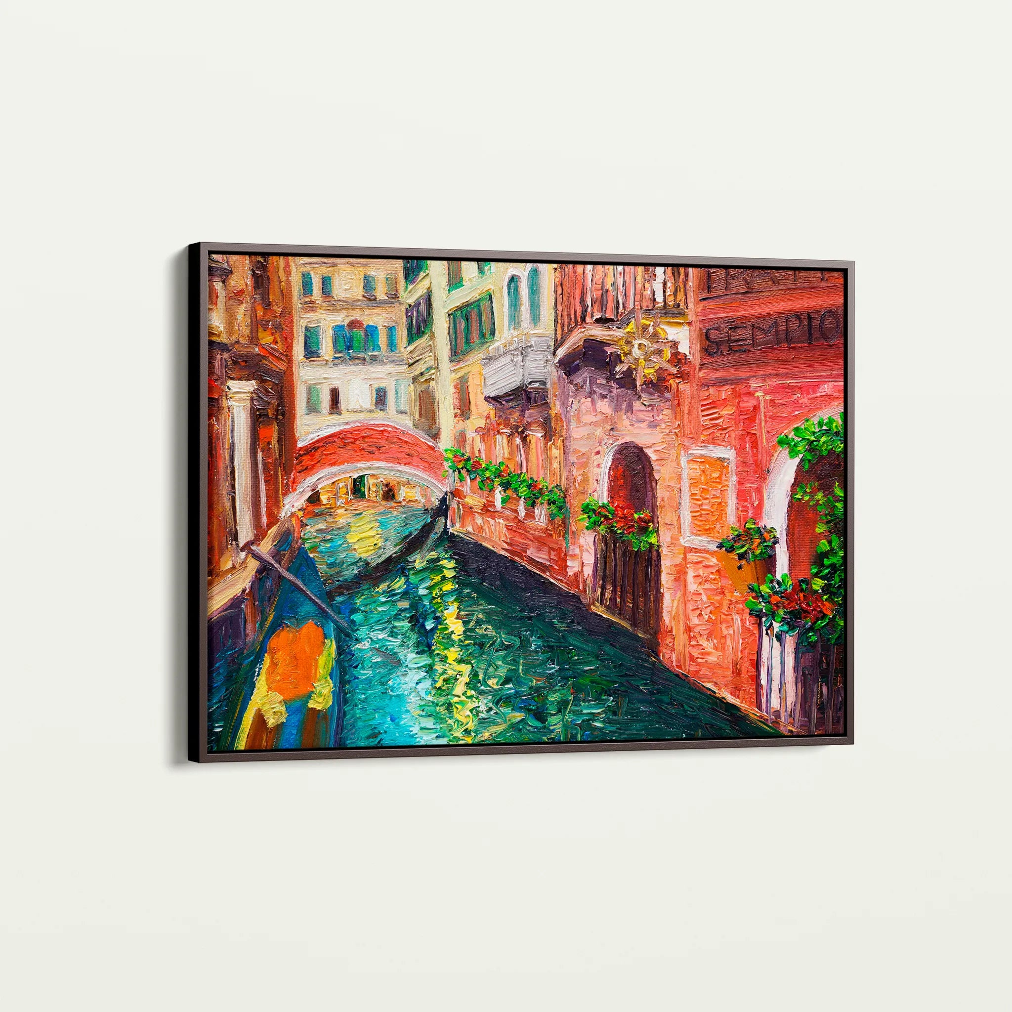 Landscape 009 Canvas Art 60 x 40 cm / Black