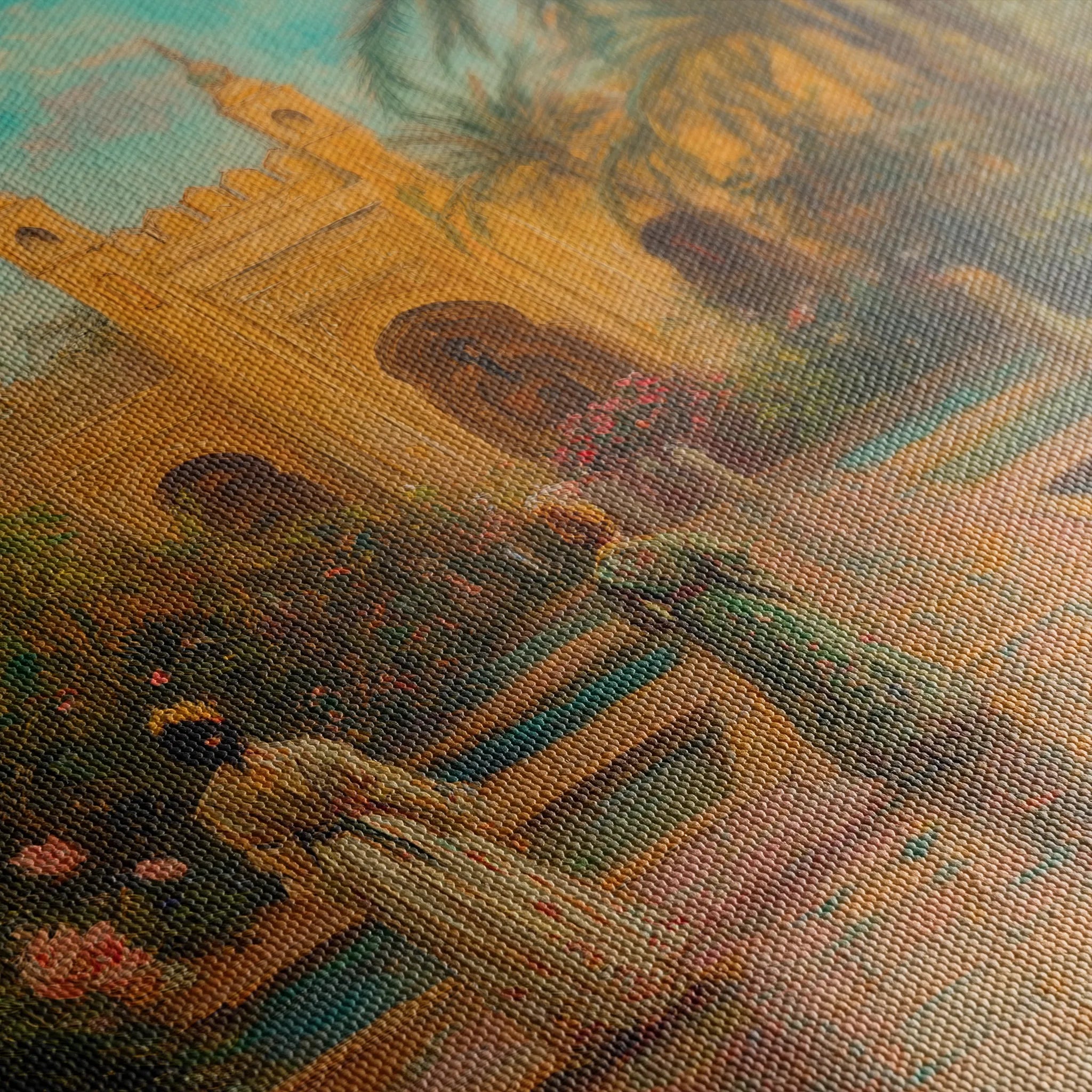Orientalist 009 Canvas Art 60 x 40 cm / Black