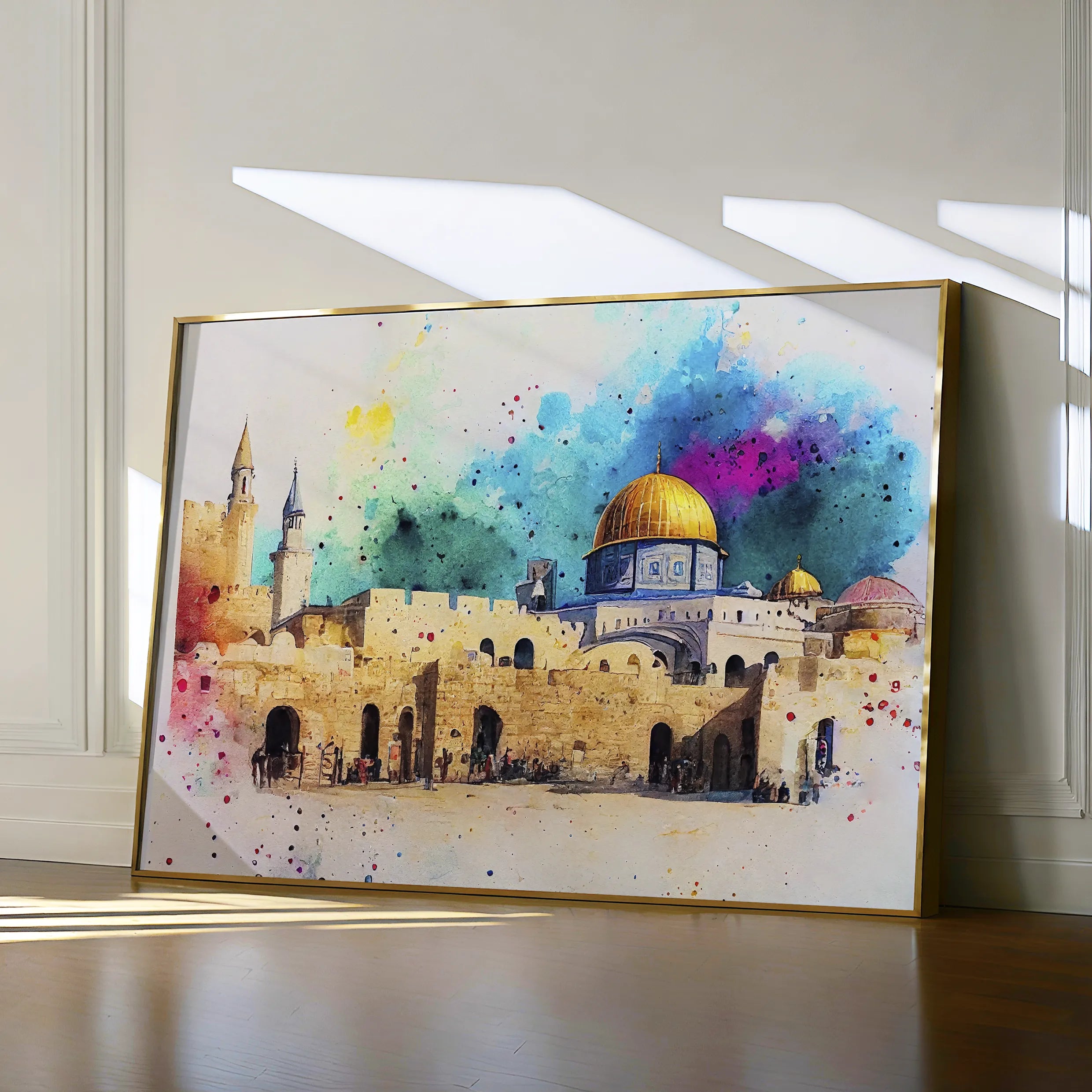 Palestine 009 Canvas Art 60 x 40 cm / Black