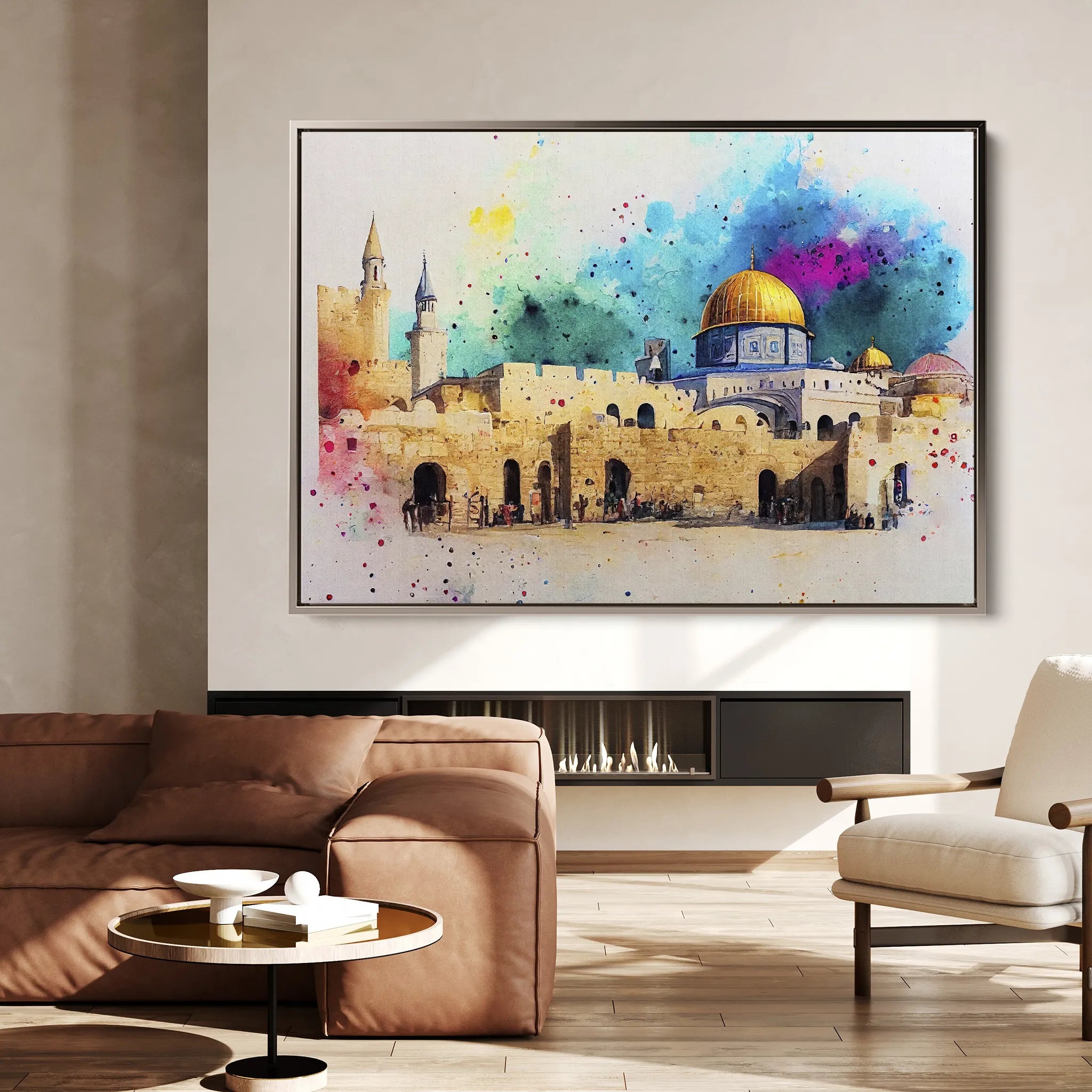 Palestine 009 Canvas Art 60 x 40 cm / Black