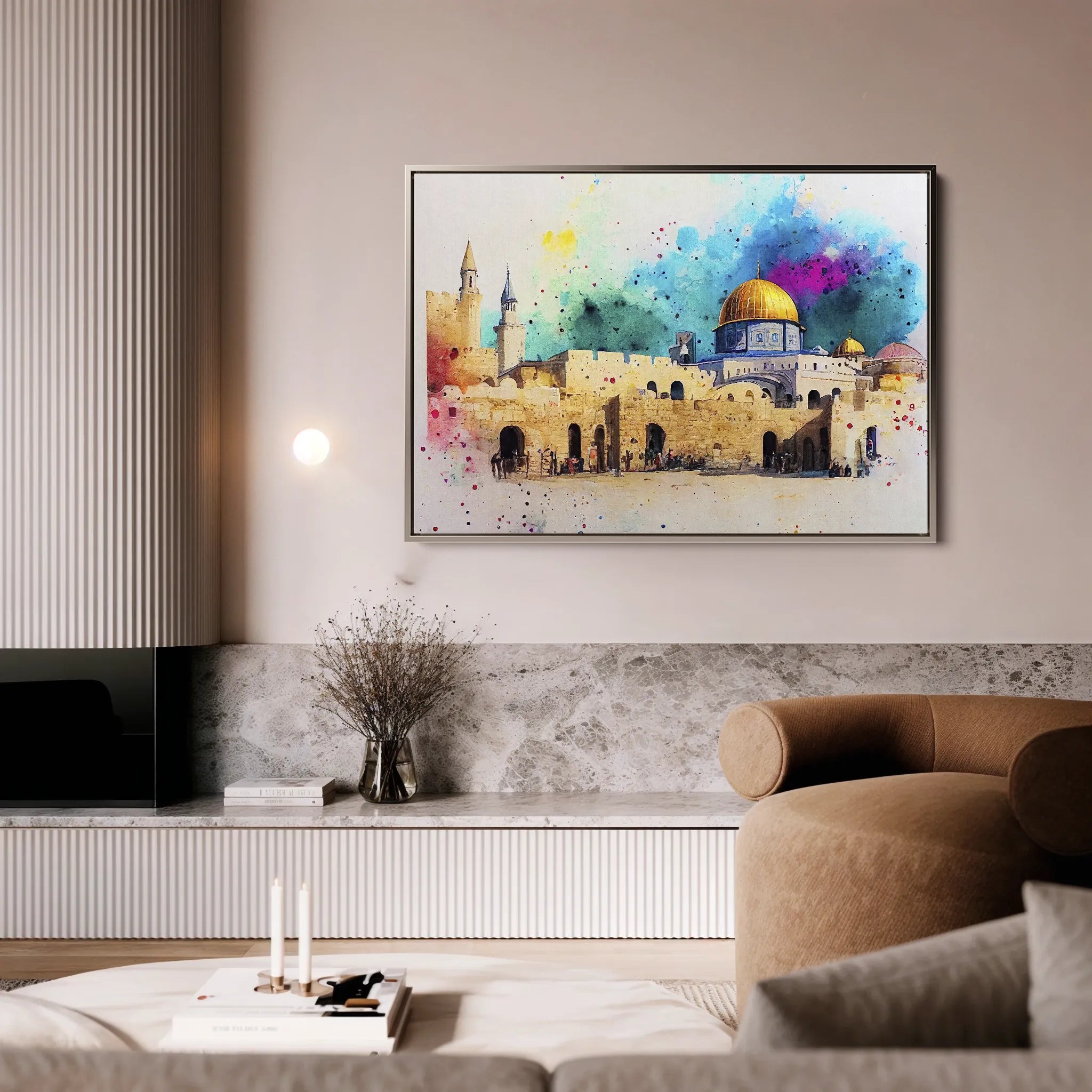 Palestine 009 Canvas Art 60 x 40 cm / Black