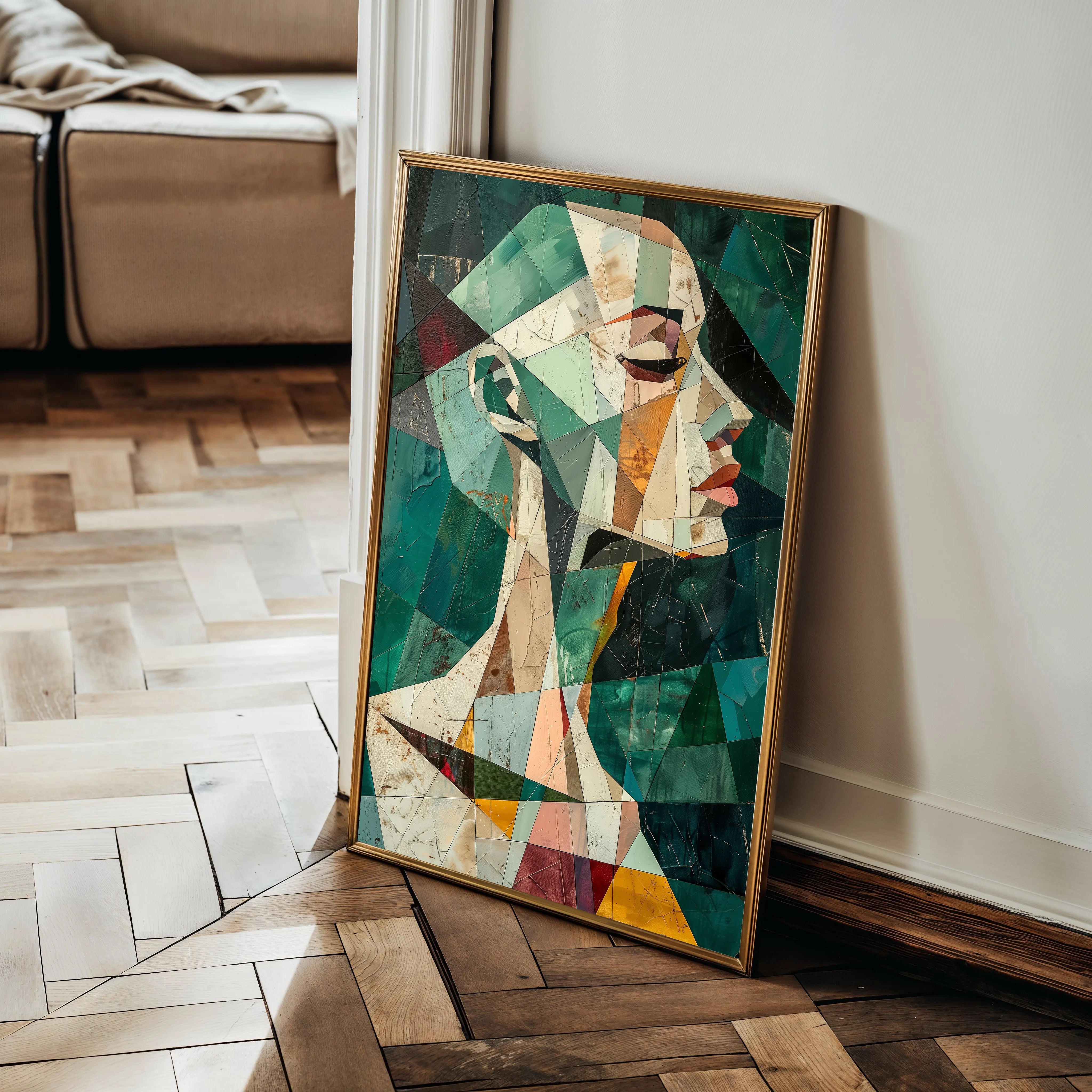 Portrait 009 Canvas Art 60 x 40 cm / Black