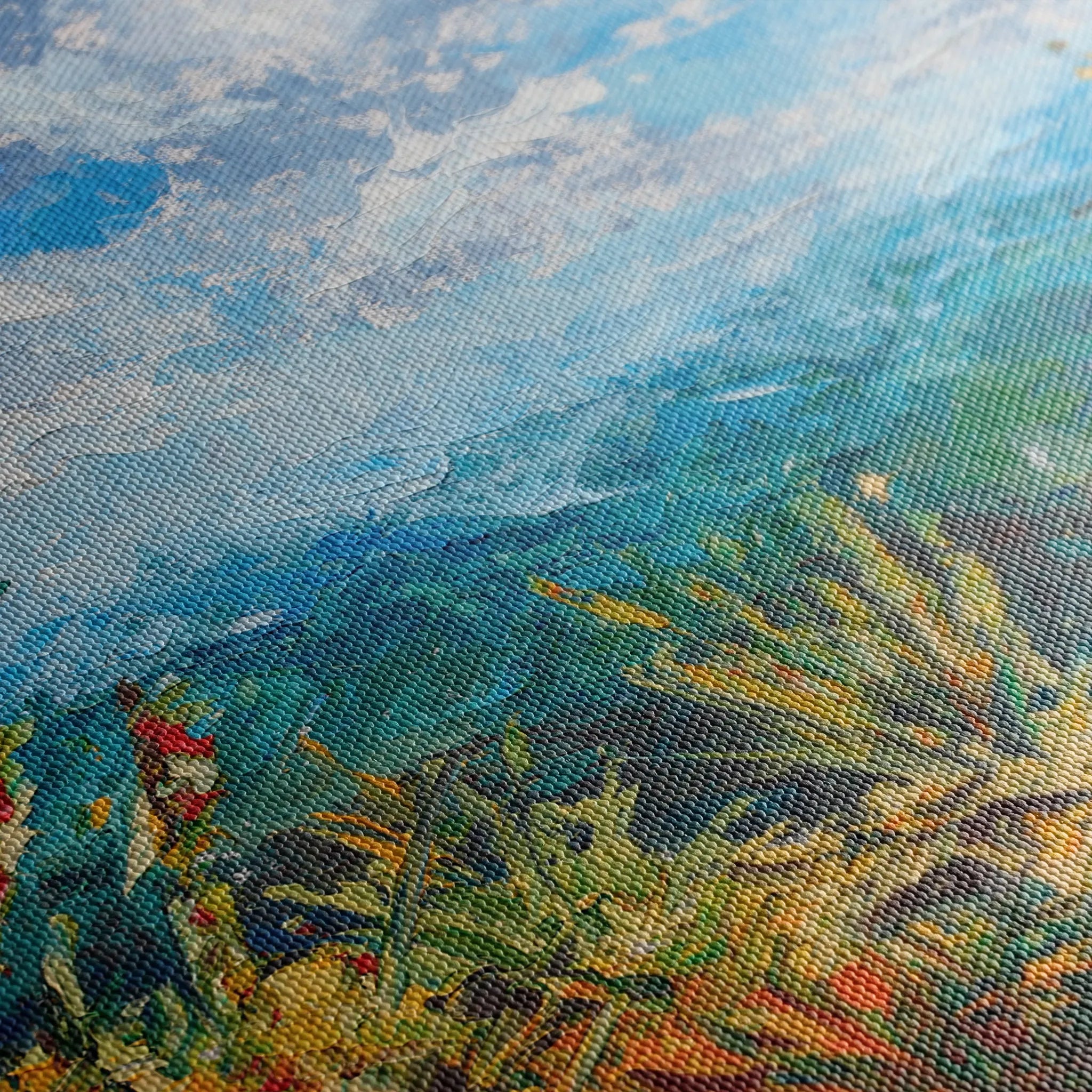 Landscape 010 Canvas Art 60 x 40 cm / Black