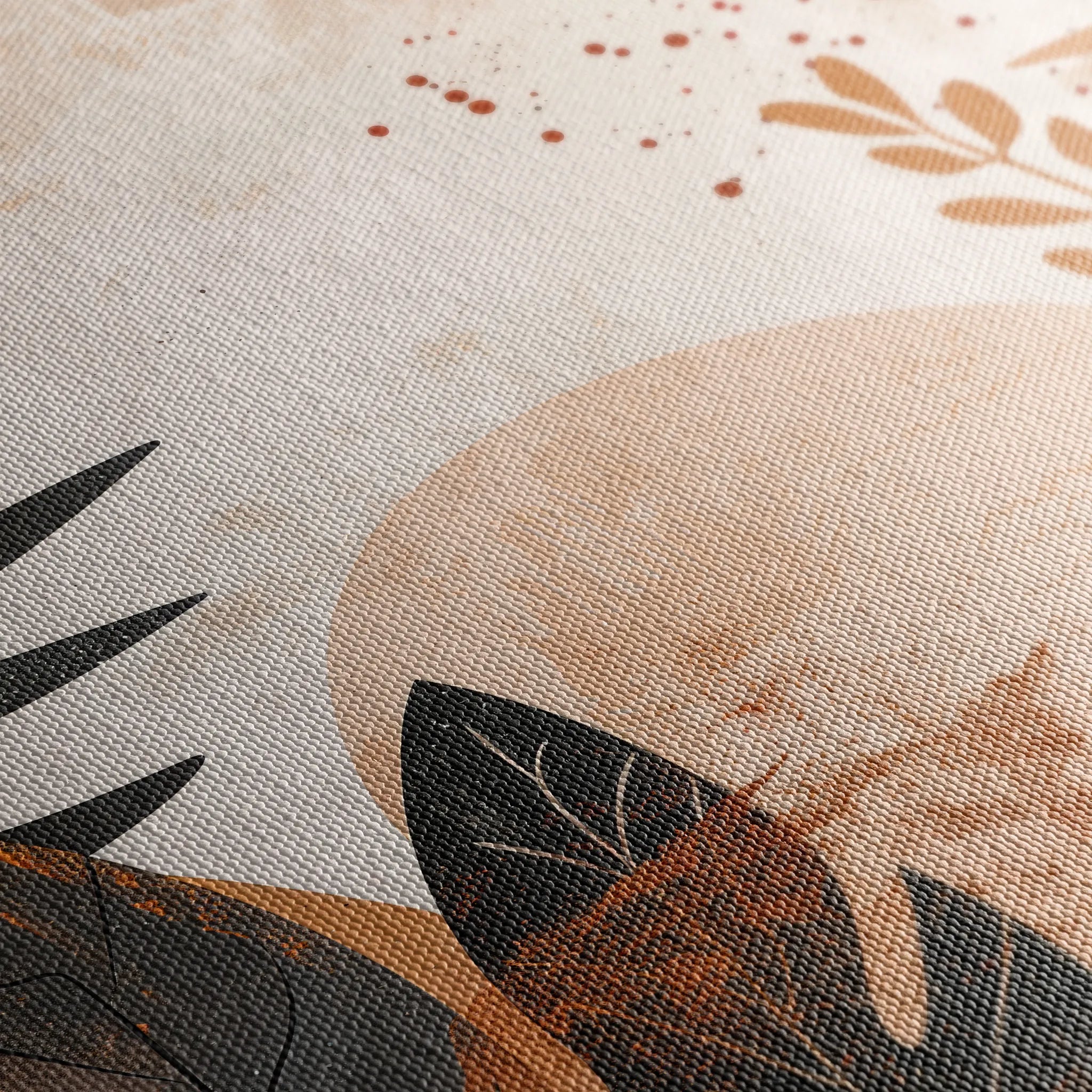 Boho 011 Canvas Art 60 x 40 cm / Black