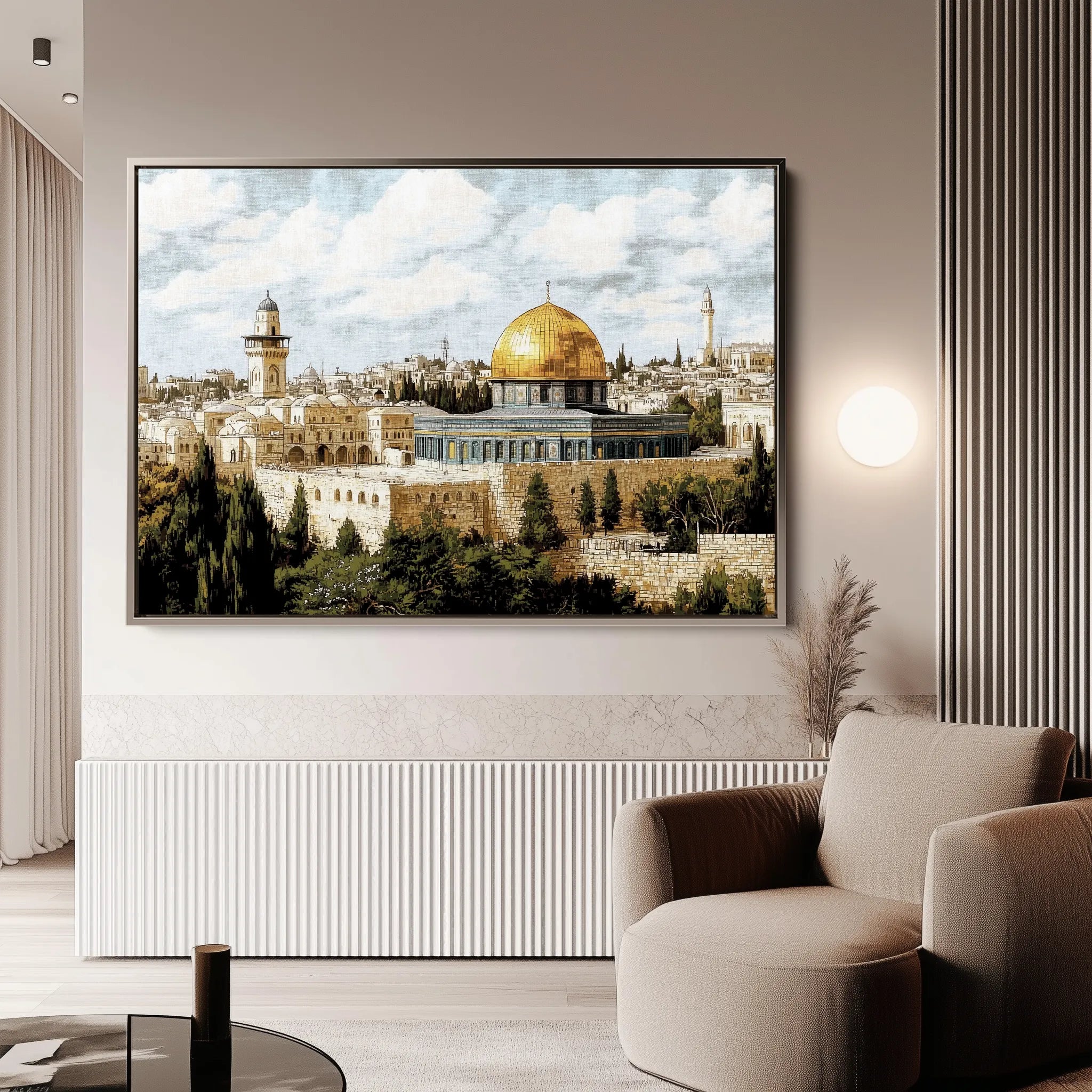 Palestine 011 Canvas Art 60 x 40 cm / Black