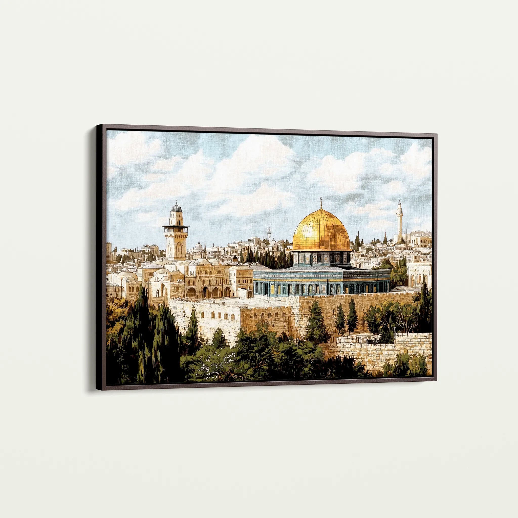 Palestine 011 Canvas Art 60 x 40 cm / Black