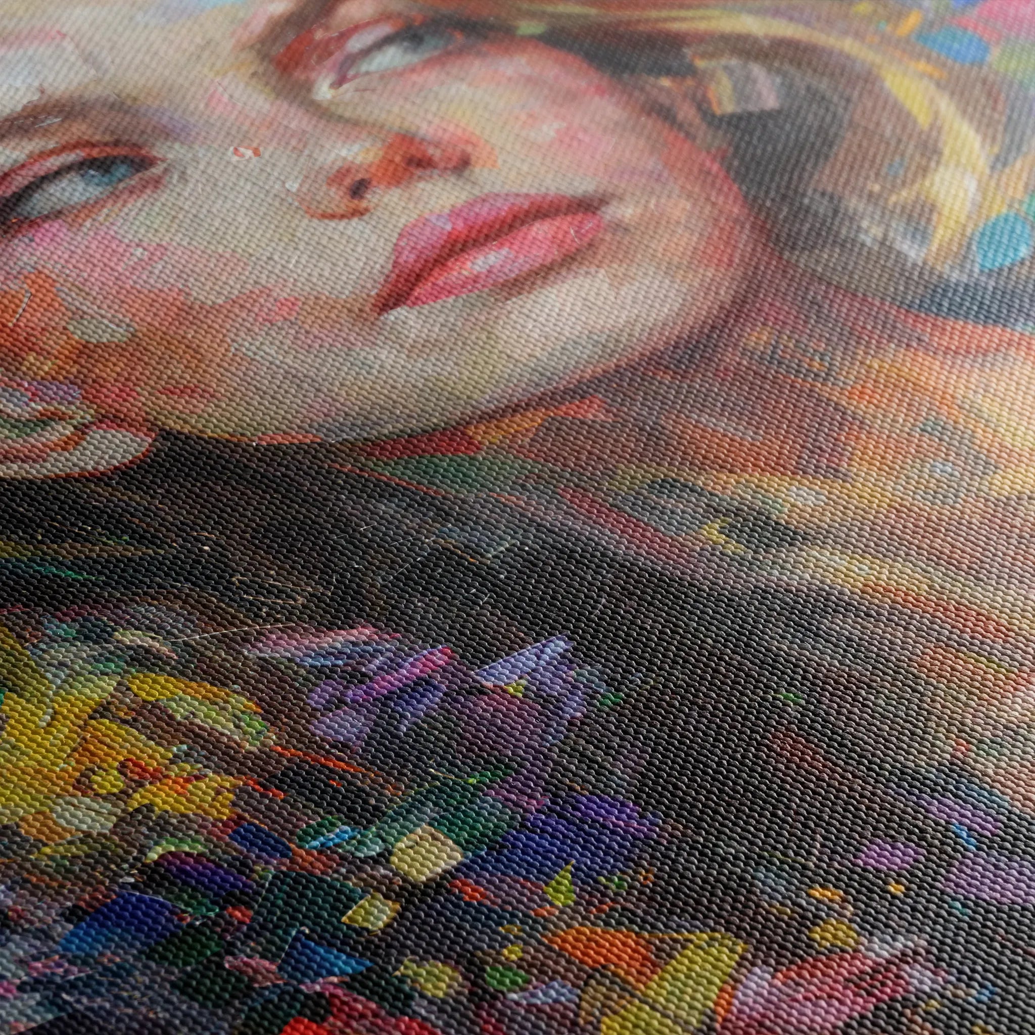 Portrait 011 Canvas Art 60 x 40 cm / Black