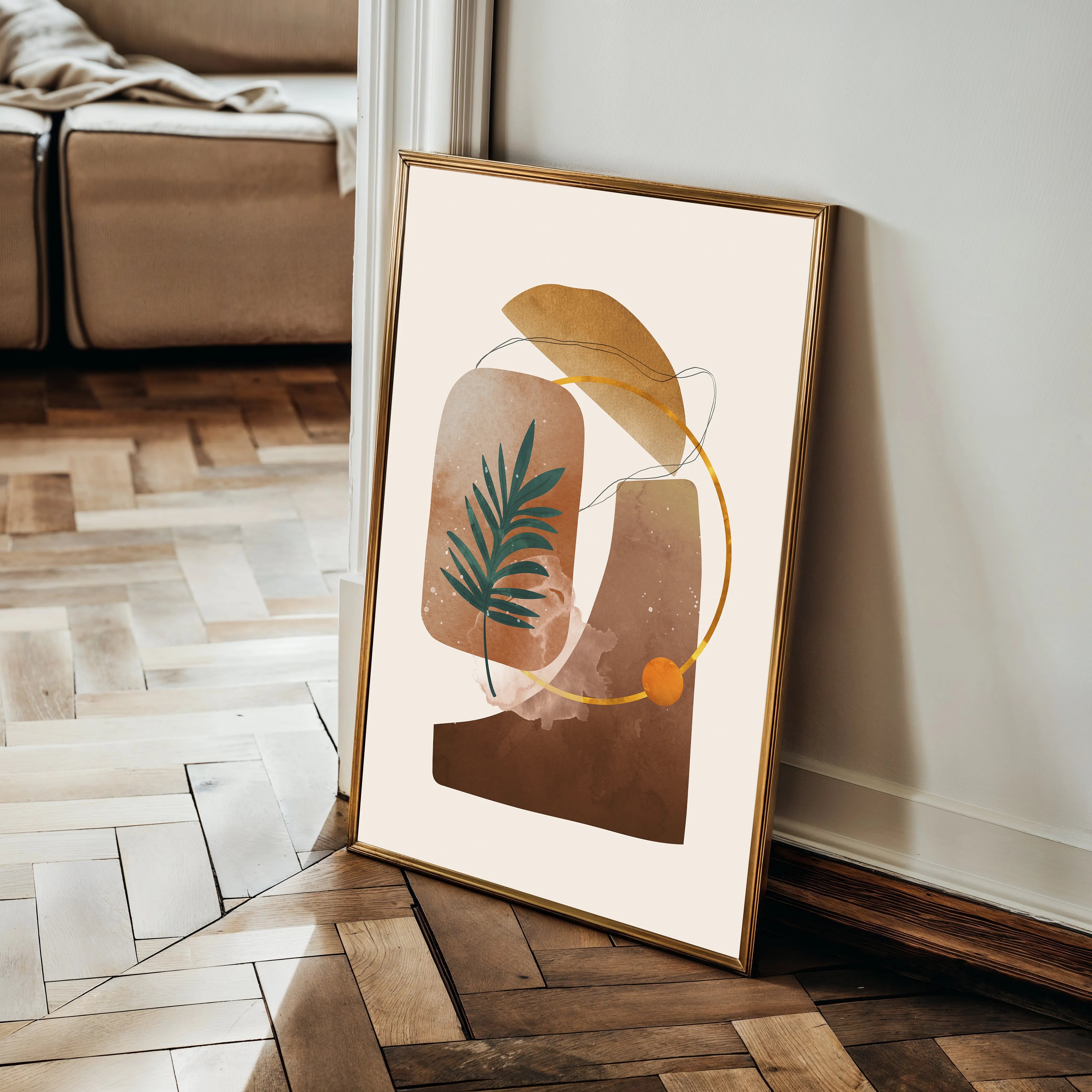 Boho 012 Canvas Art 60 x 40 cm / Black