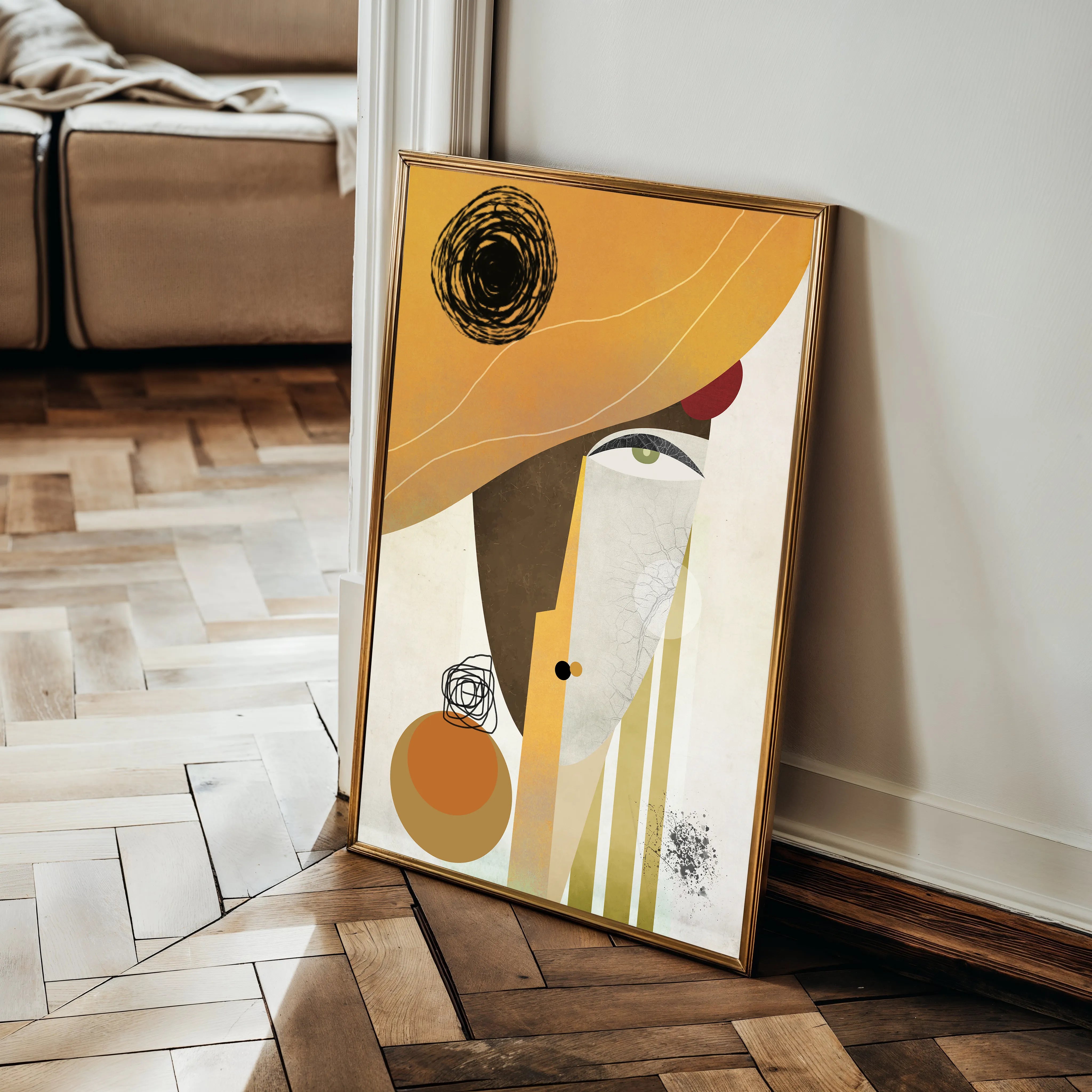 Portrait 012 Canvas Art 60 x 40 cm / Black