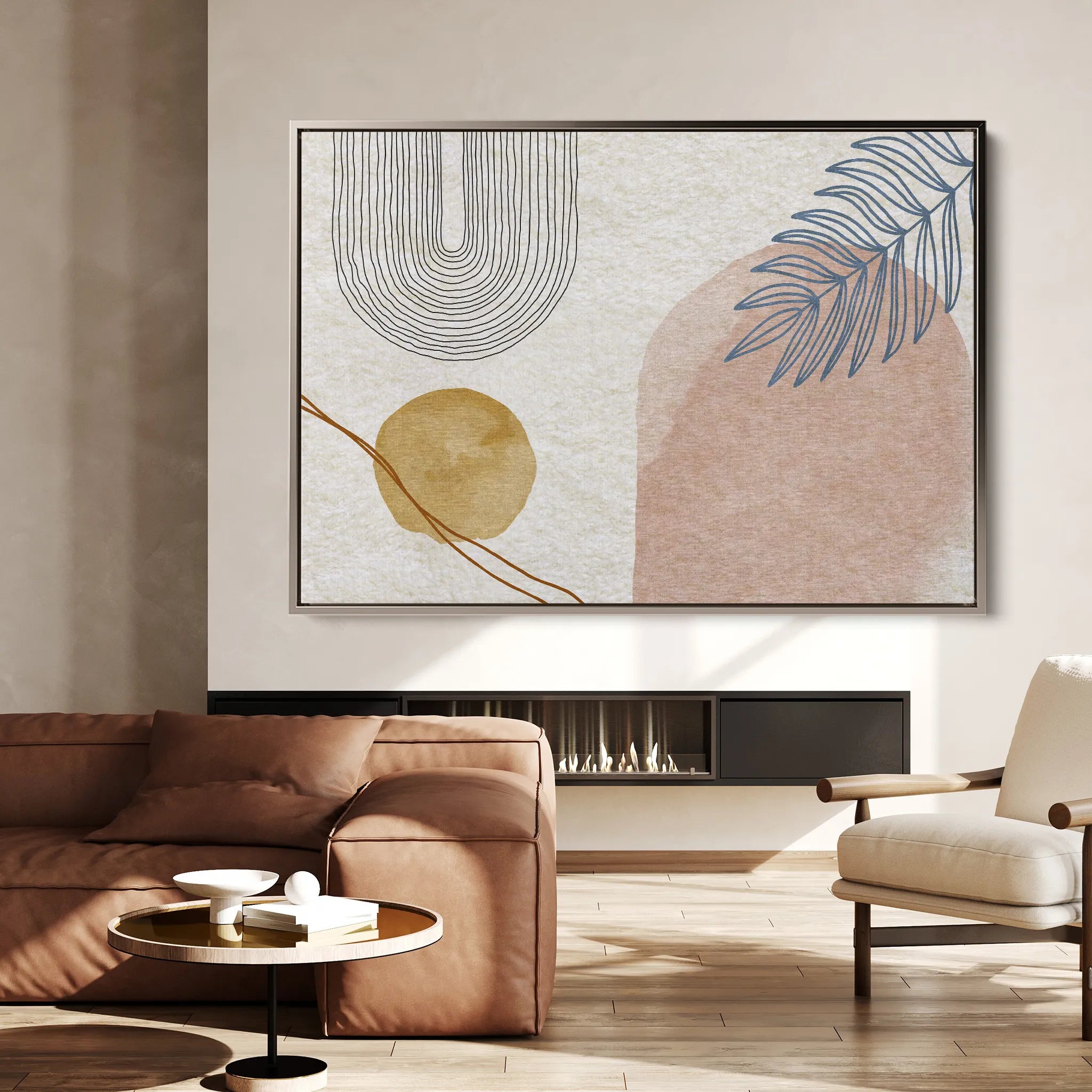 Boho 013 Canvas Art 60 x 40 cm / Black