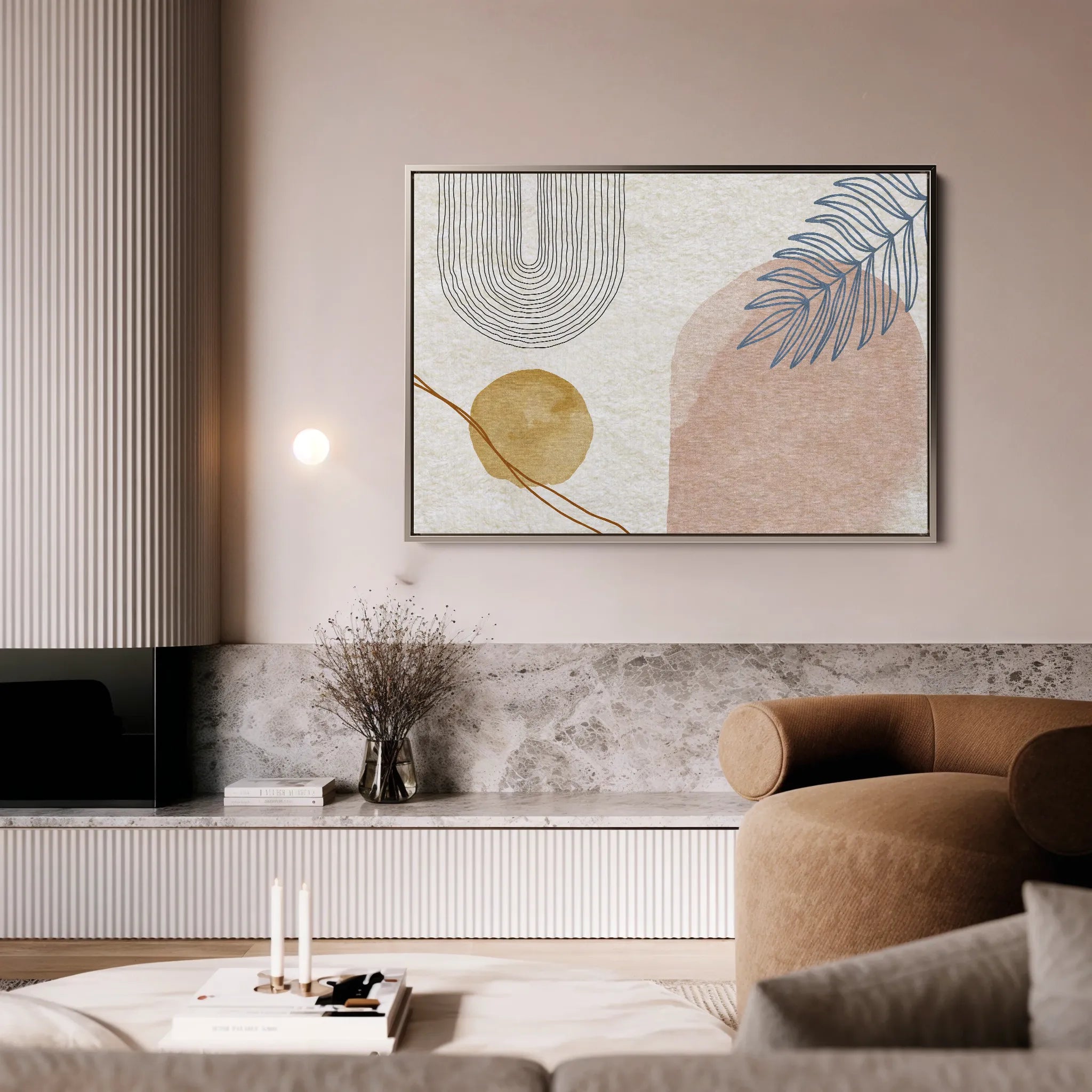 Boho 013 Canvas Art 60 x 40 cm / Black