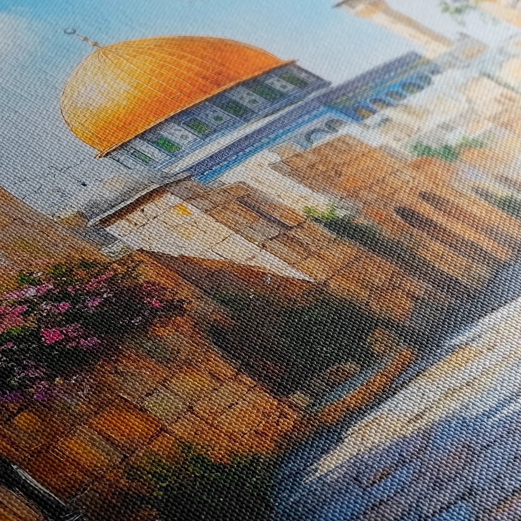 Palestine 013 Canvas Art 60 x 40 cm / Black