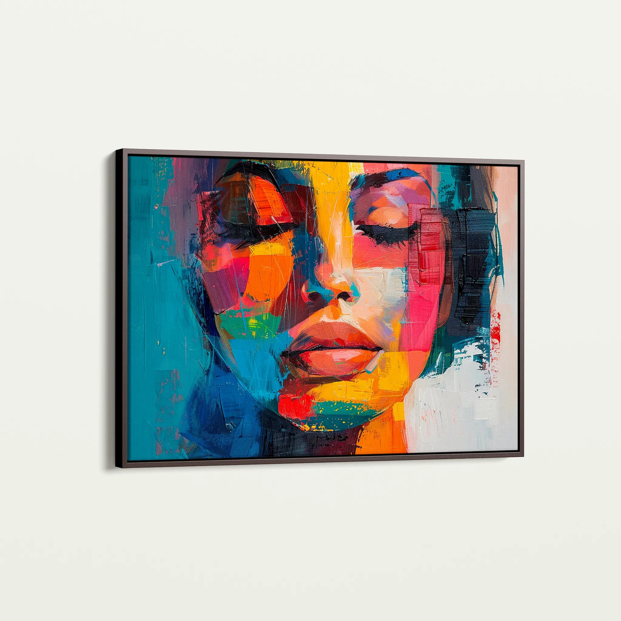 Portrait 014 Canvas Art 60 x 40 cm / Black