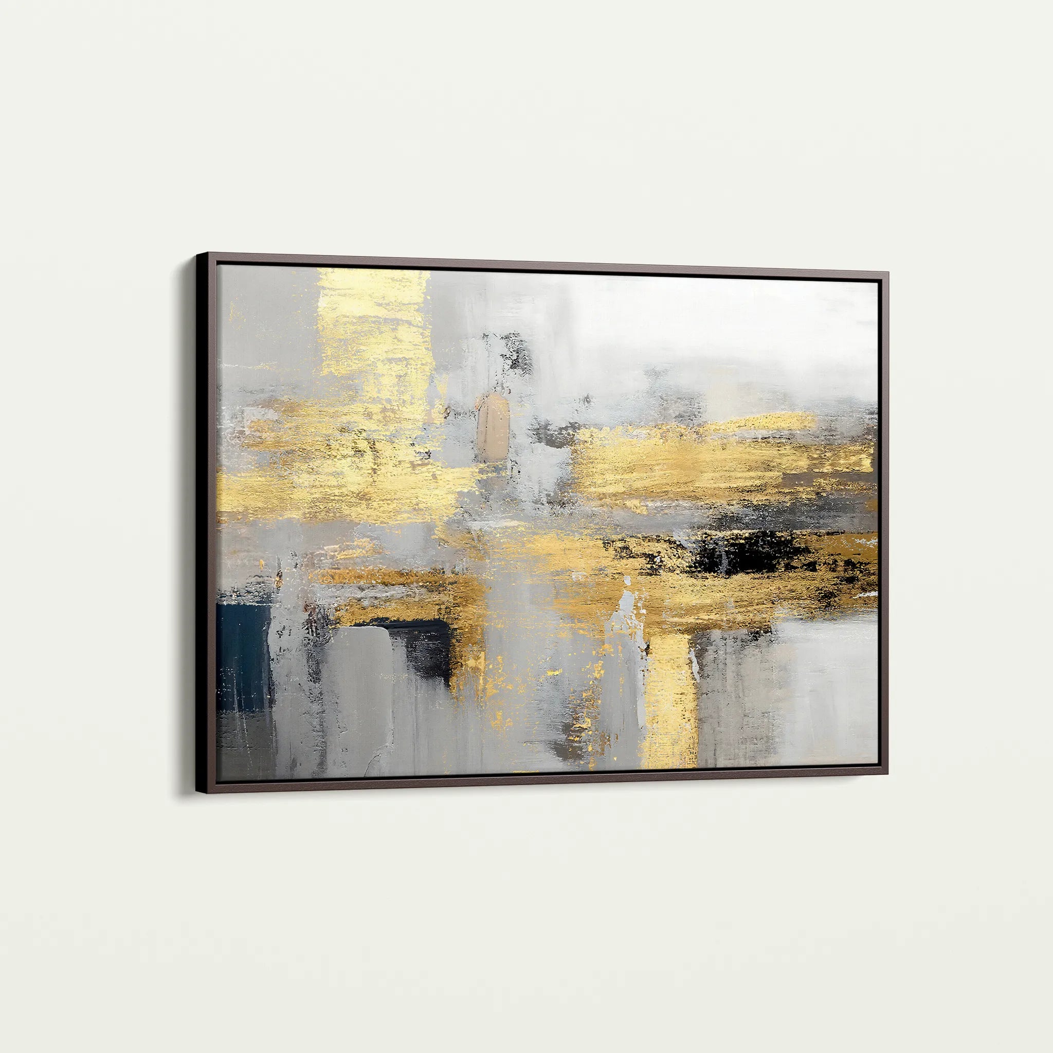 Abstract 015 Canvas Art 60 x 40 cm / Black