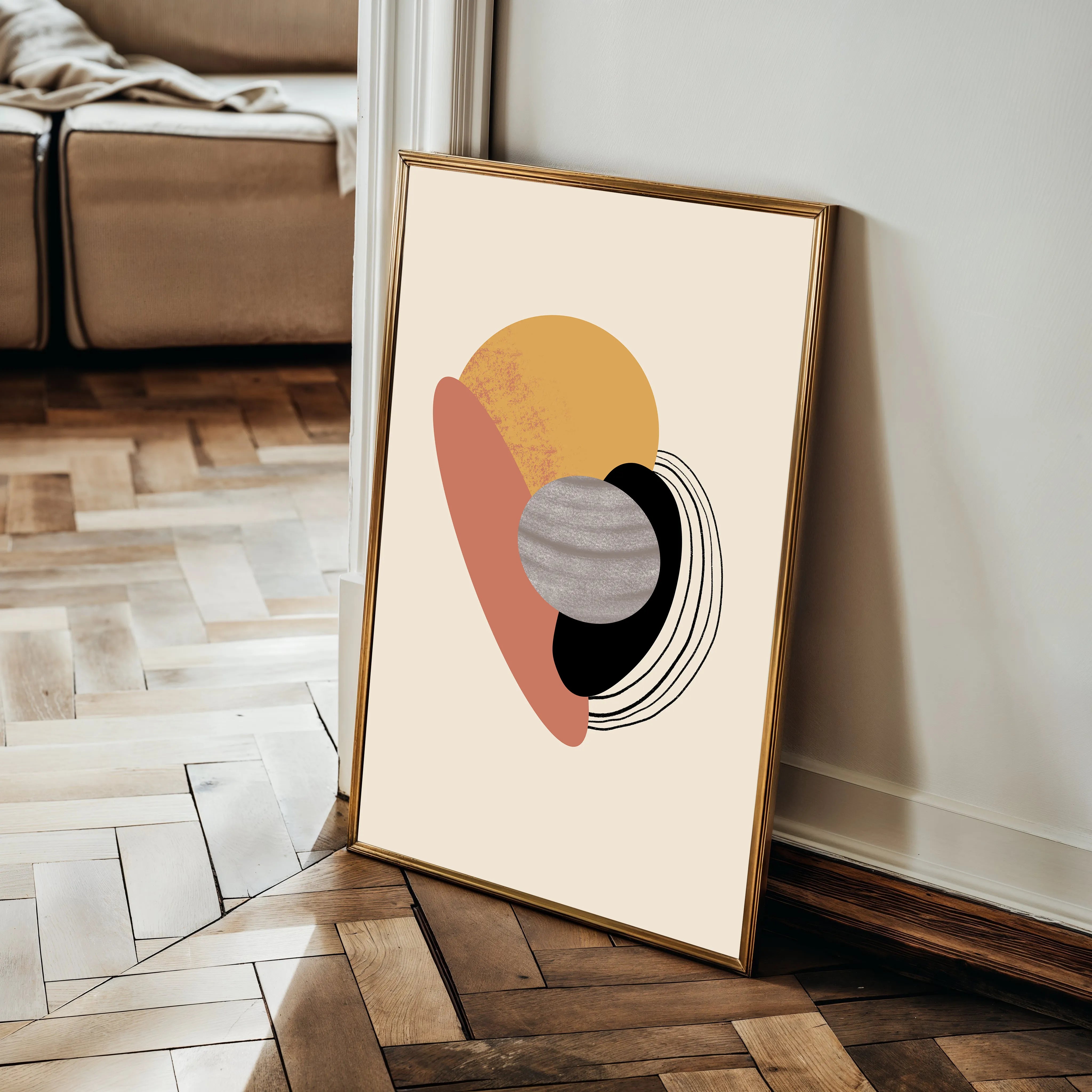 Boho 015 Canvas Art 60 x 40 cm / Black