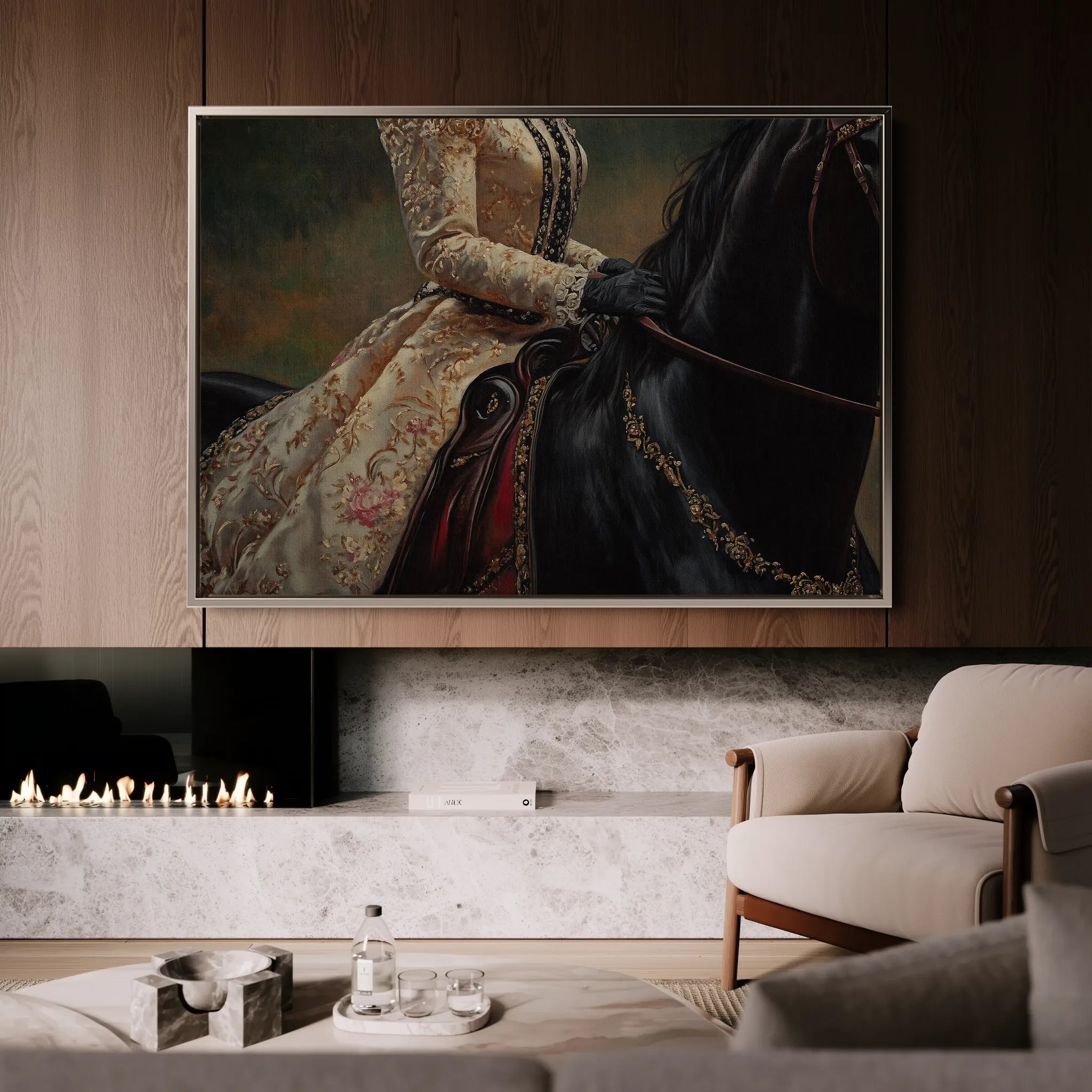 Classic 015 Canvas Art 60 x 40 cm / Black