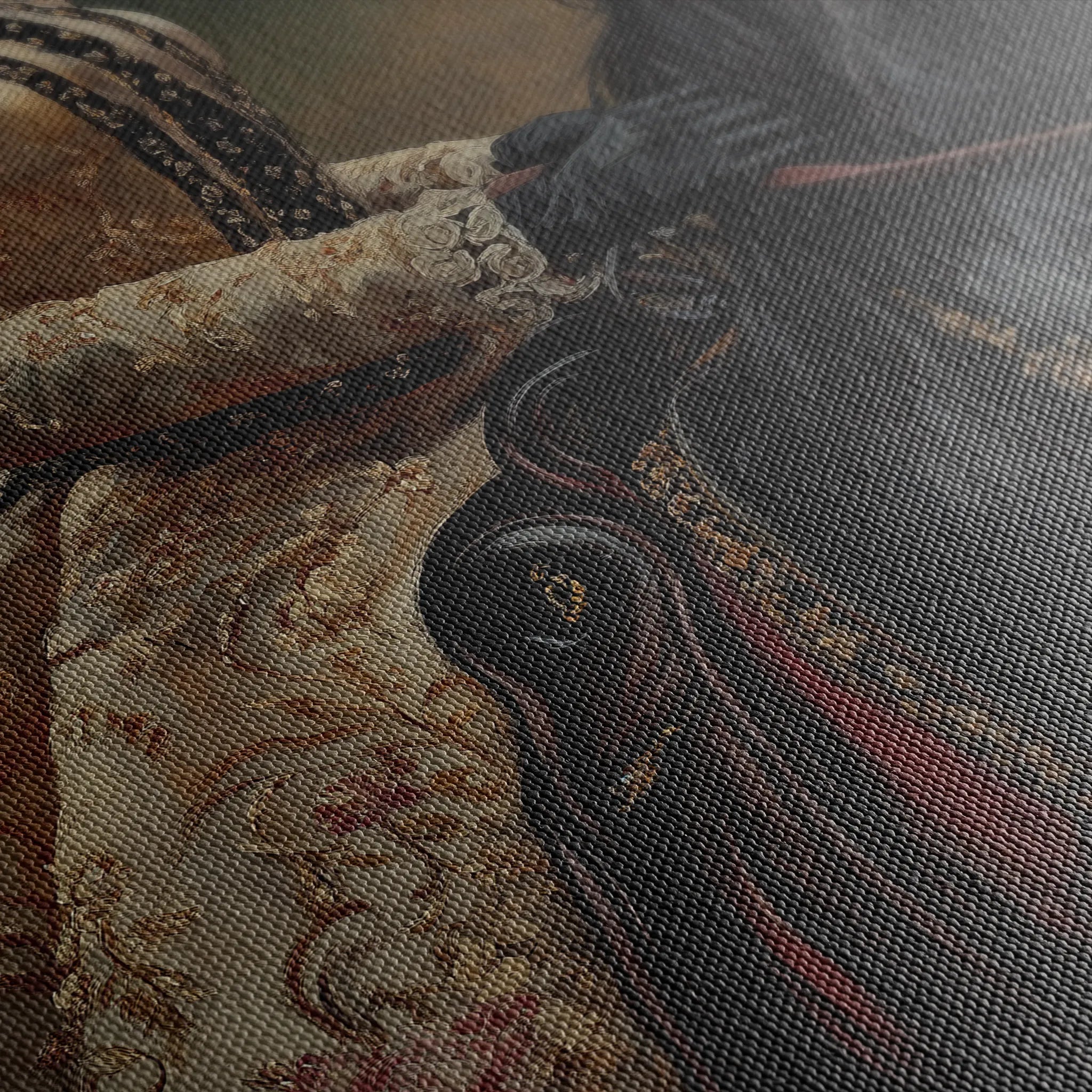 Classic 015 Canvas Art 60 x 40 cm / Black