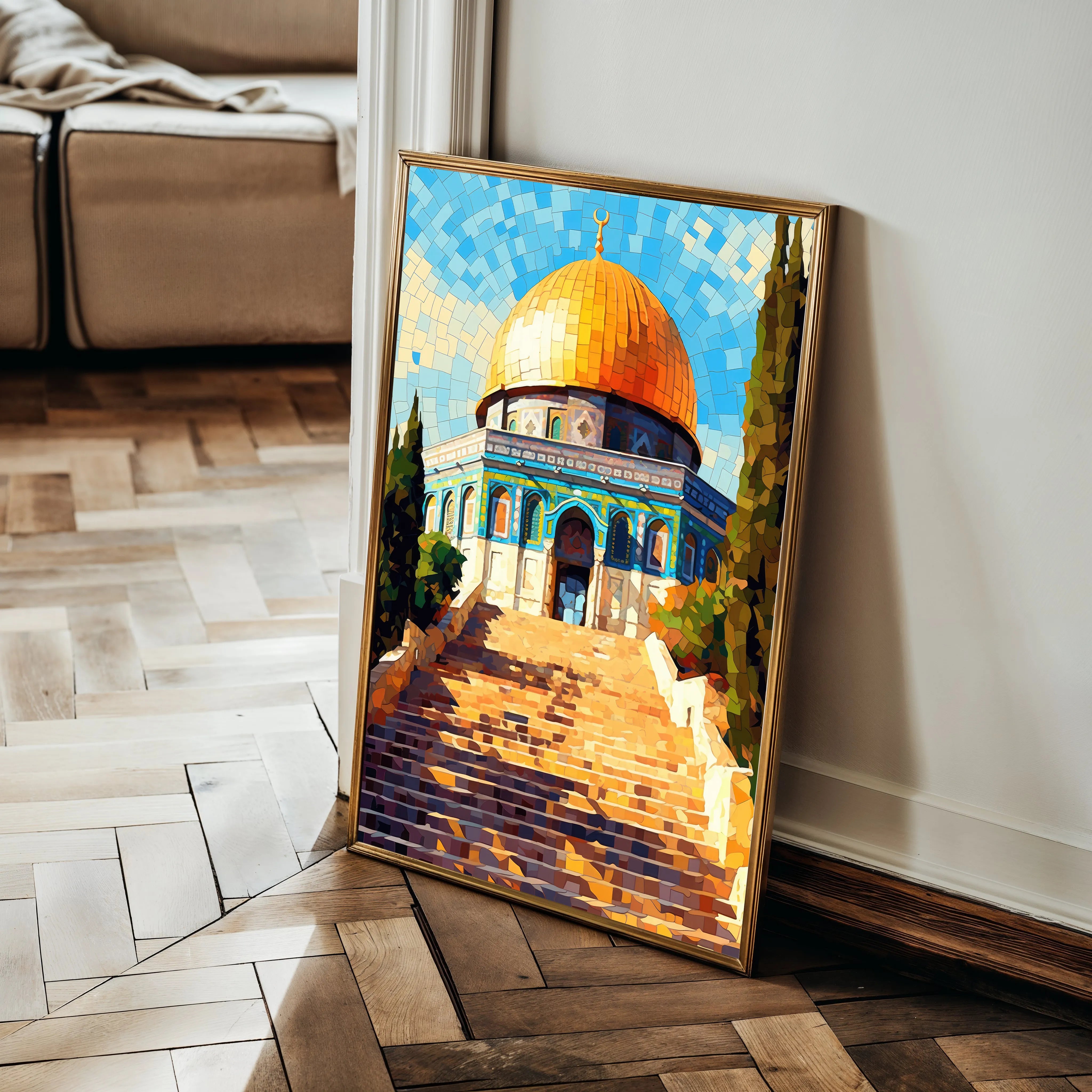 Palestine 015 Canvas Art 60 x 40 cm / Black