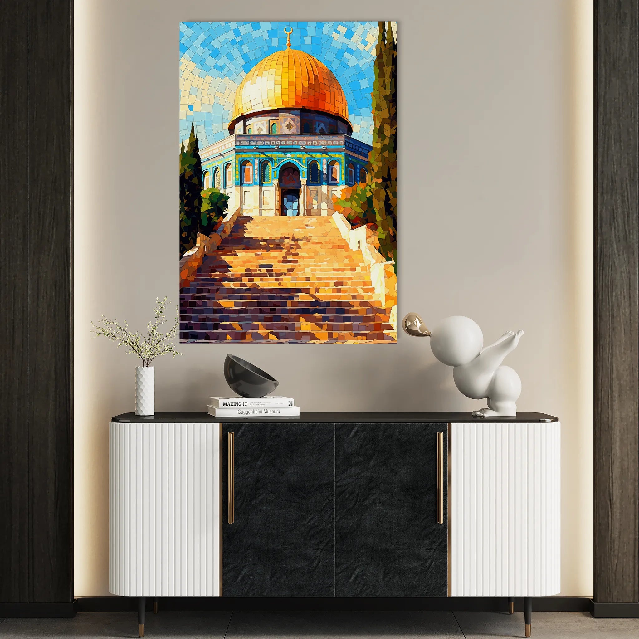 Palestine 015 Canvas Art 60 x 40 cm / Black