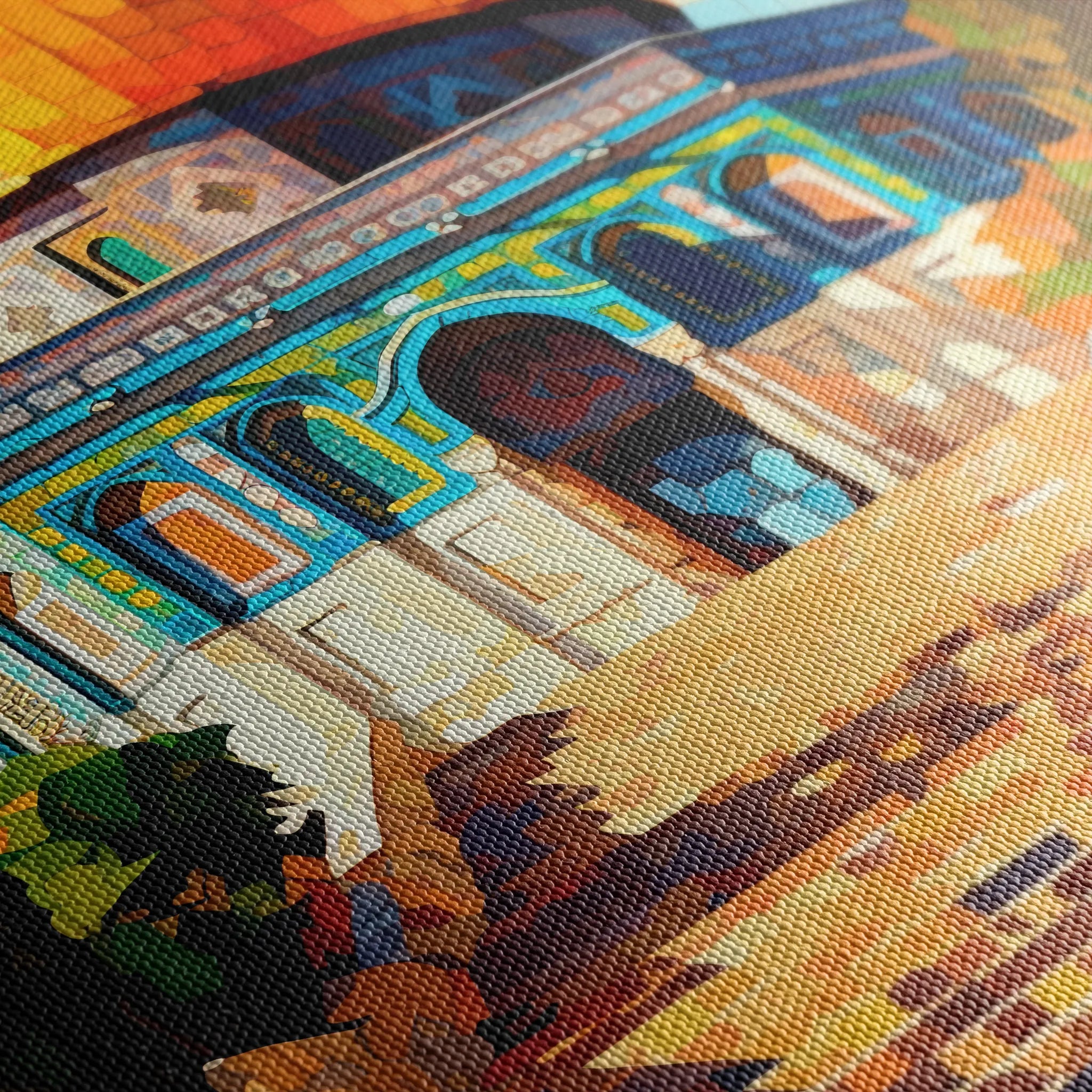 Palestine 015 Canvas Art 60 x 40 cm / Black