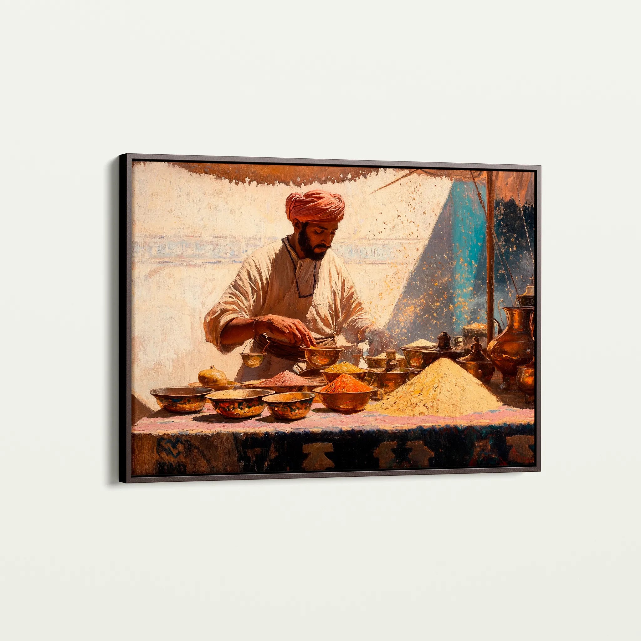 Orientalist 018 Canvas Art 60 x 40 cm / Black