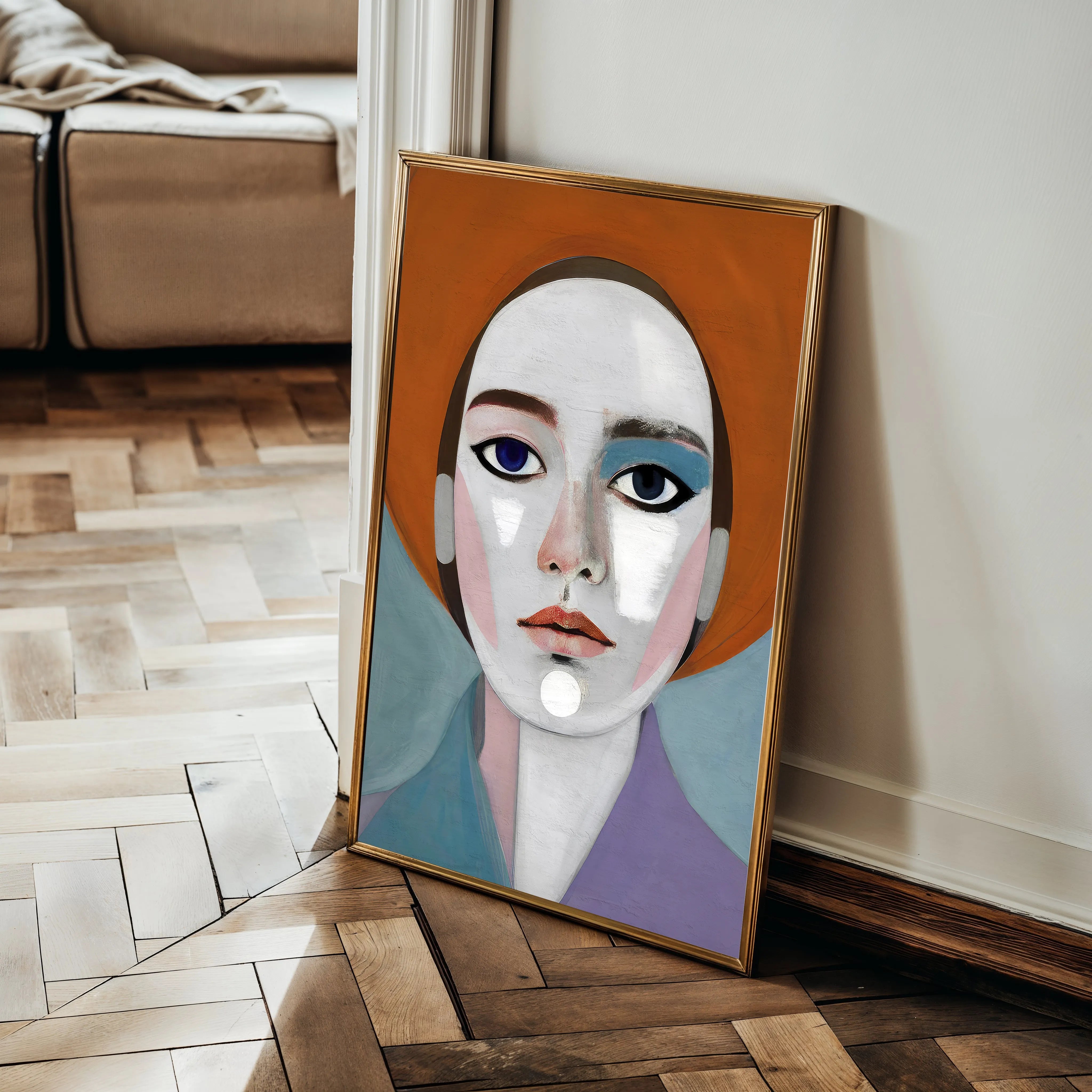Portrait 018 Canvas Art 60 x 40 cm / Black