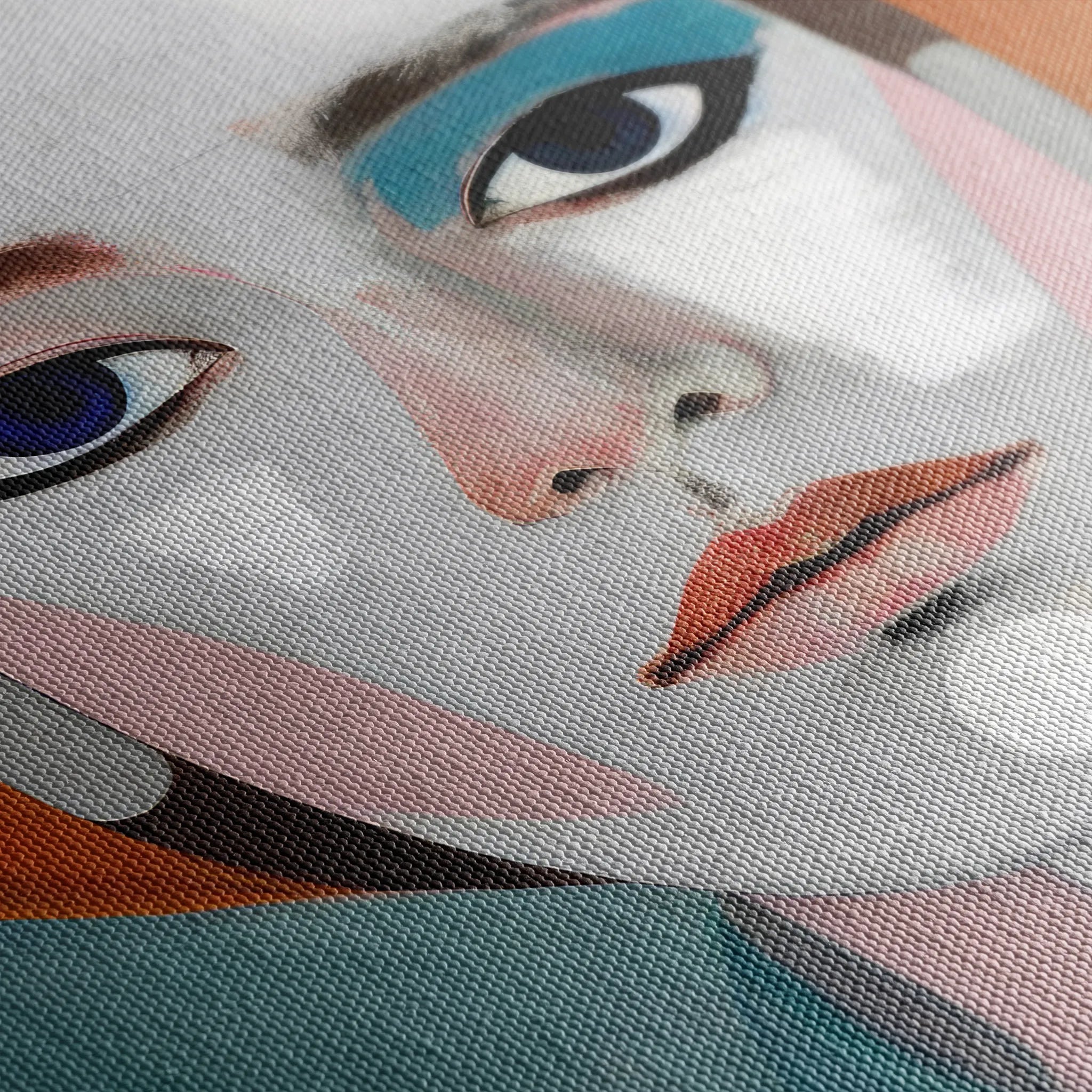 Portrait 018 Canvas Art 60 x 40 cm / Black