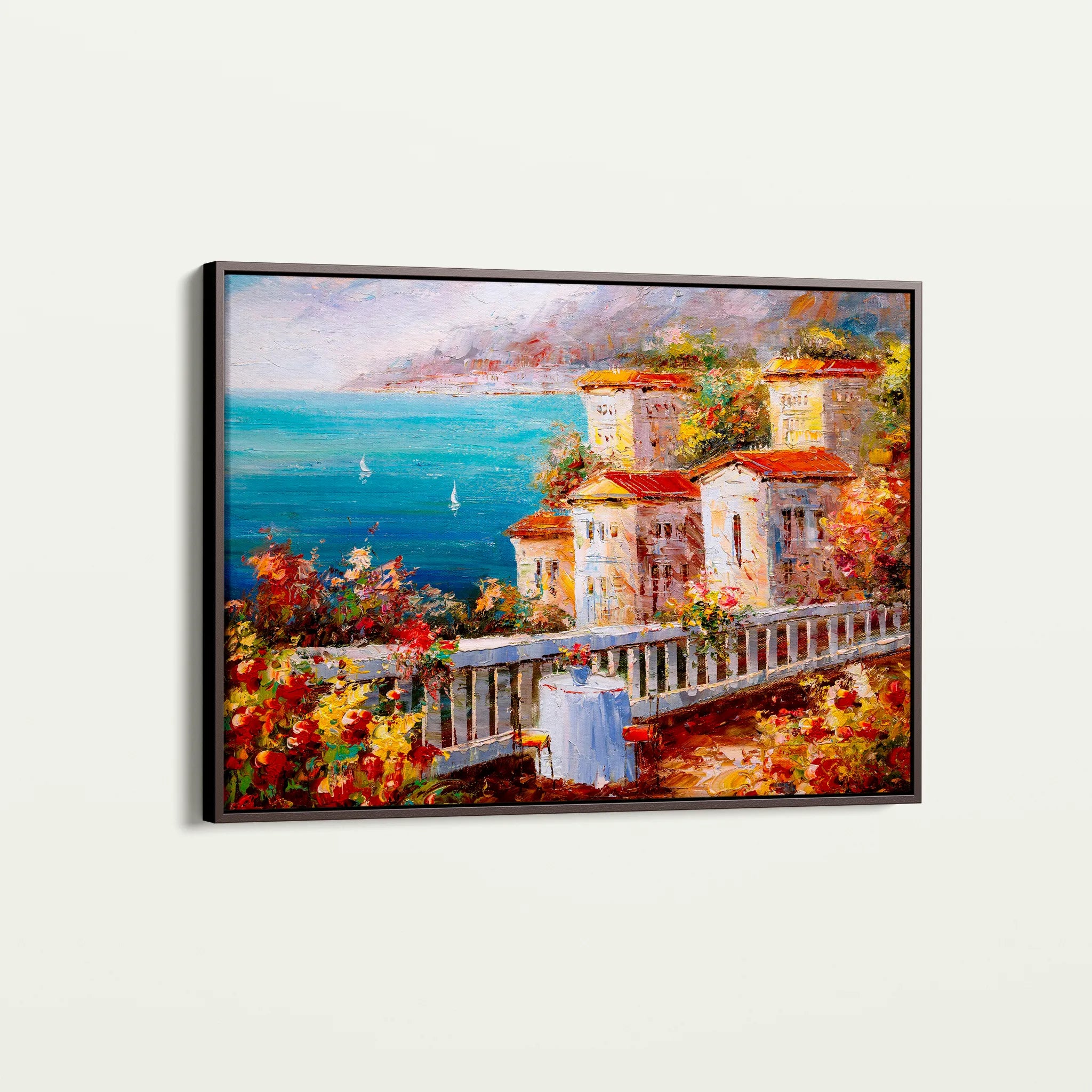 Landscape 019 Canvas Art 60 x 40 cm / Black