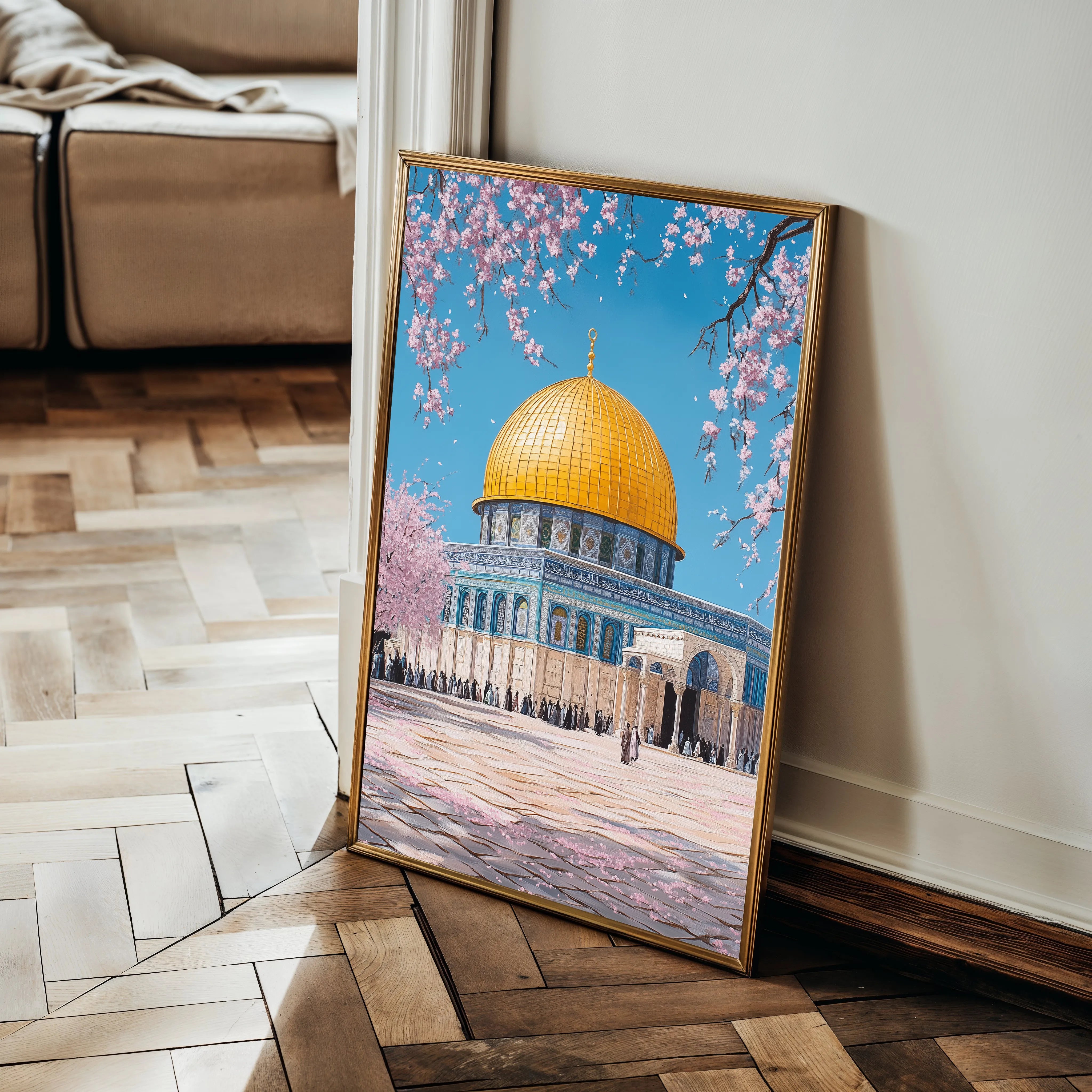 Palestine 019 Canvas Art 60 x 40 cm / Black
