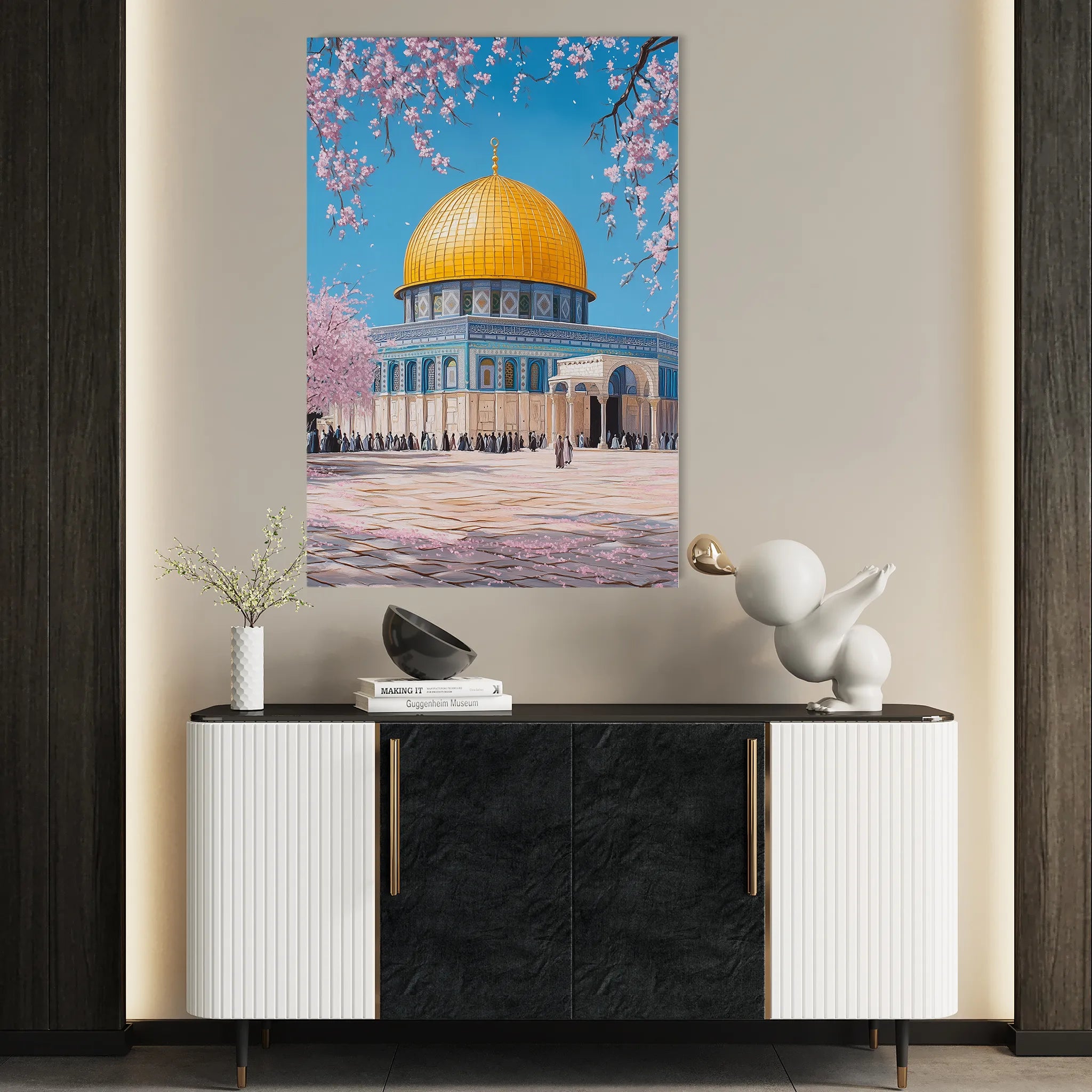 Palestine 019 Canvas Art 60 x 40 cm / Black