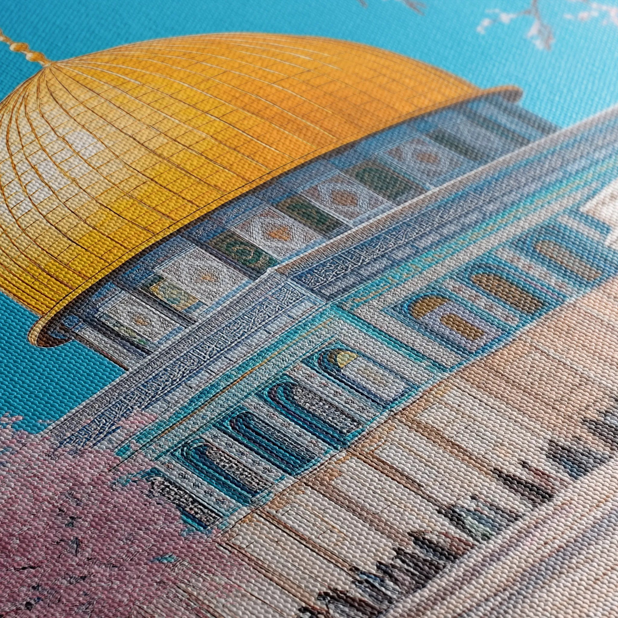 Palestine 019 Canvas Art 60 x 40 cm / Black