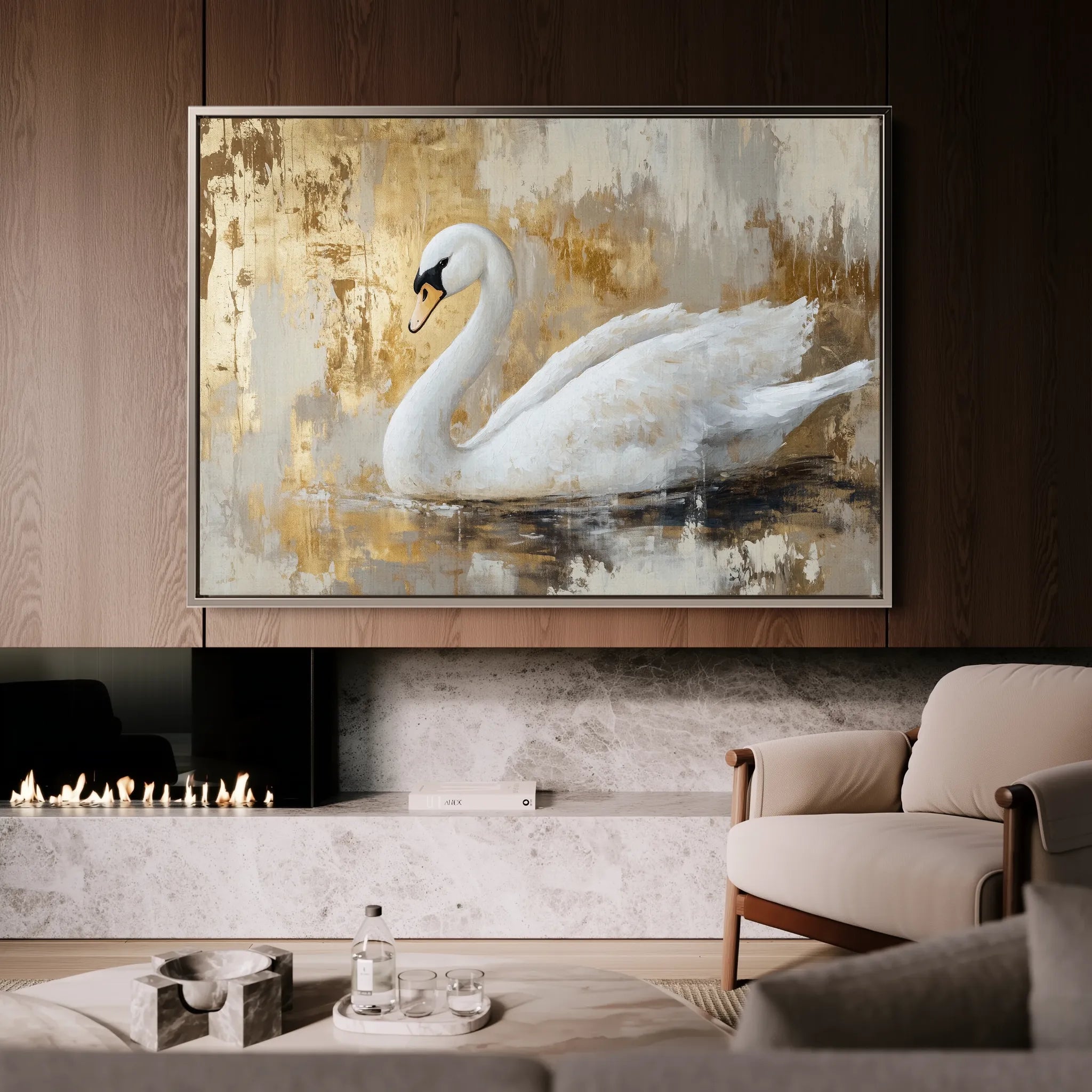 Animals 020 Canvas Art 60 x 40 cm / Black