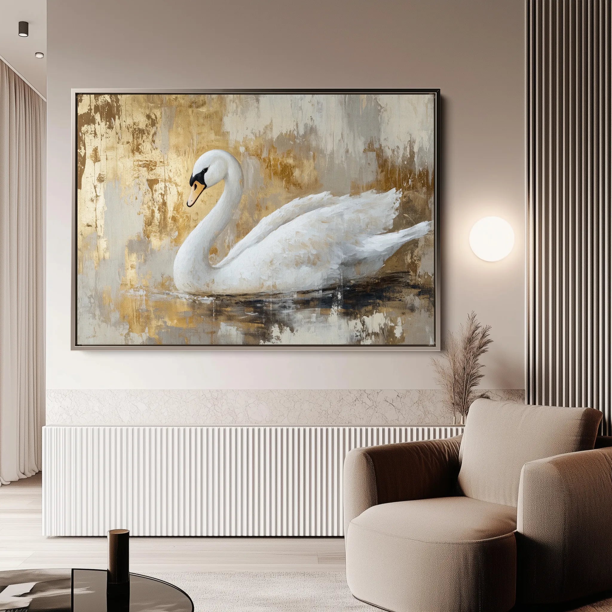 Animals 020 Canvas Art 60 x 40 cm / Black