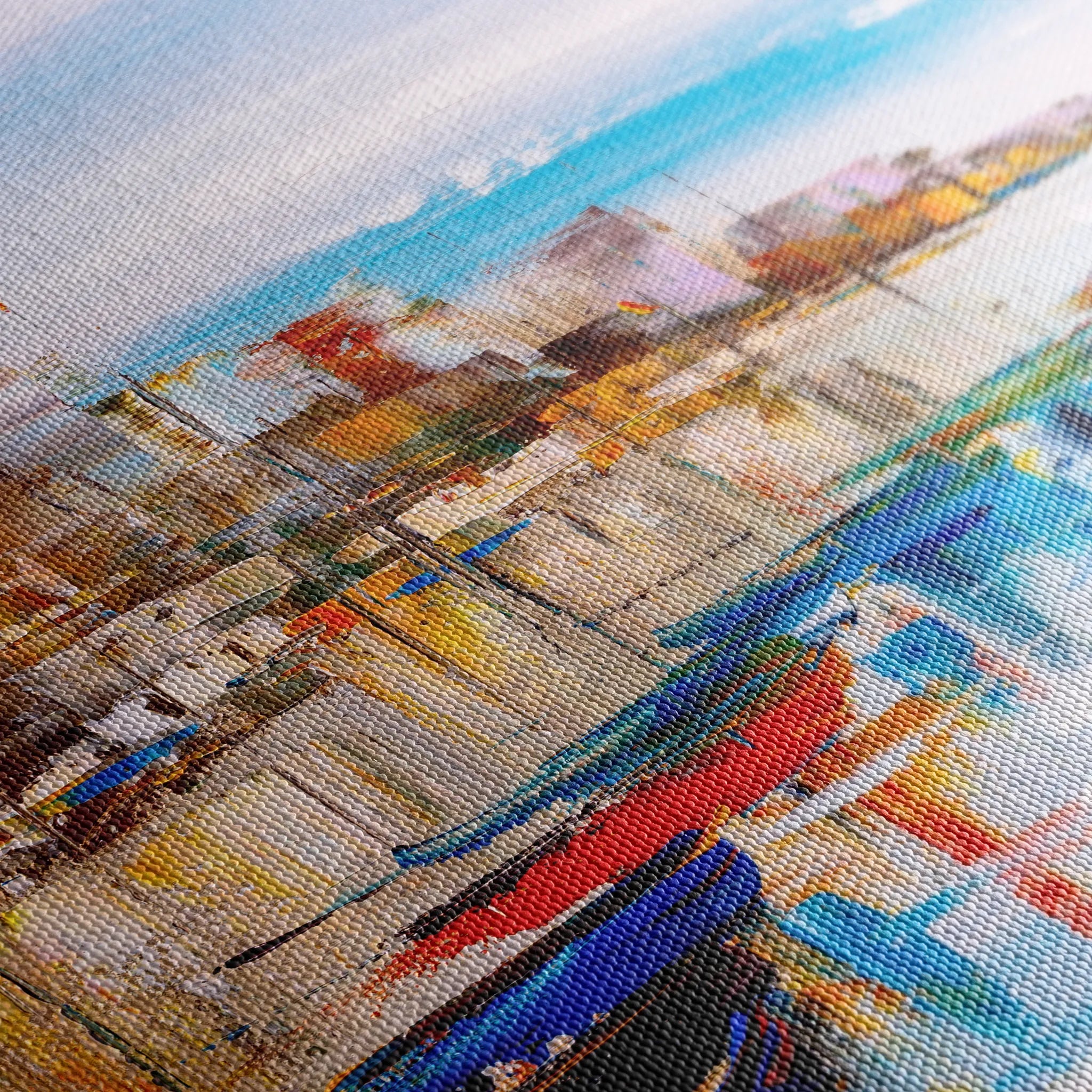 Landscape 020 Canvas Art 60 x 40 cm / Black